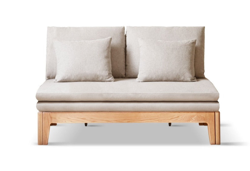 Sofa bed oak solid wood+