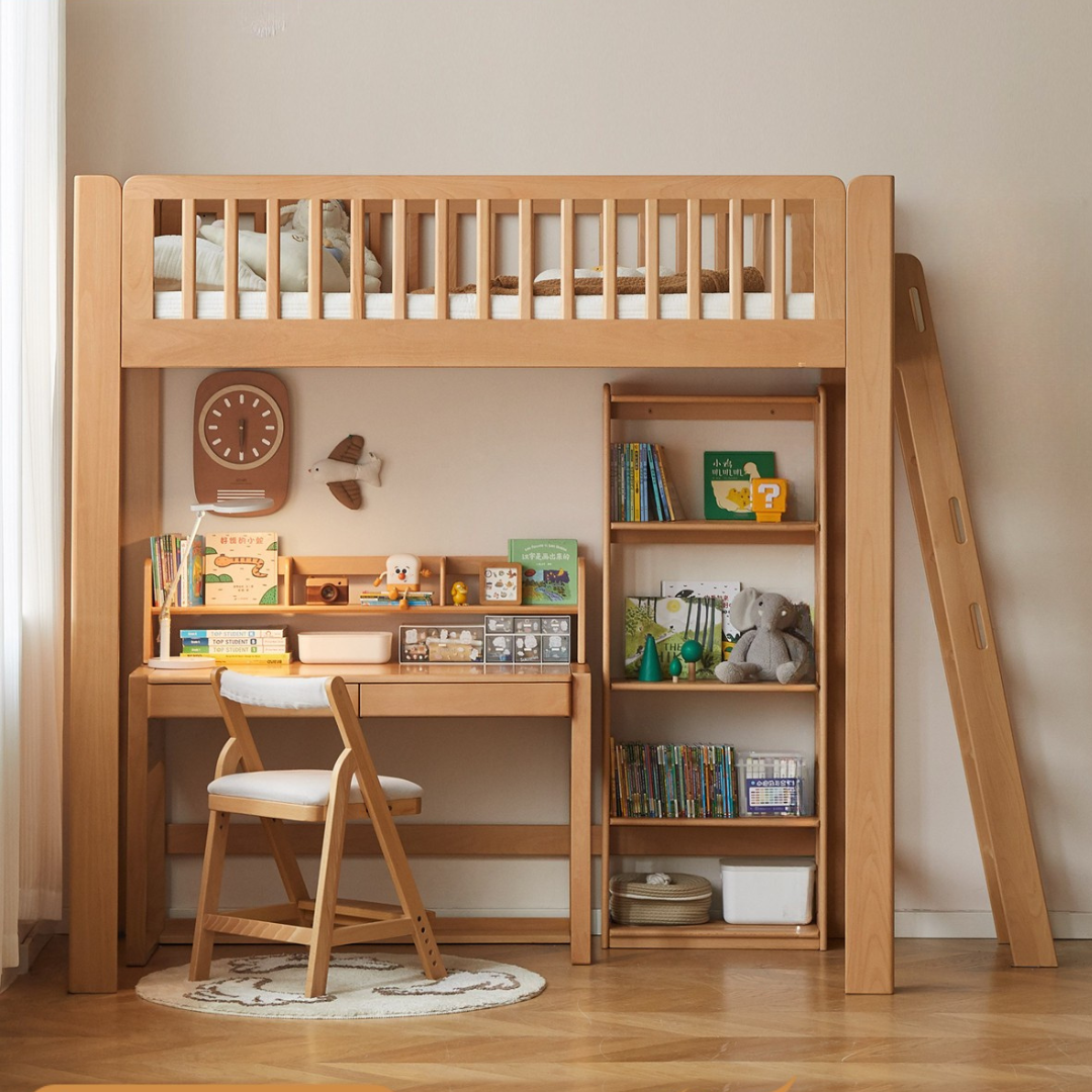 Beech Solid Wood Children's Loft Bed