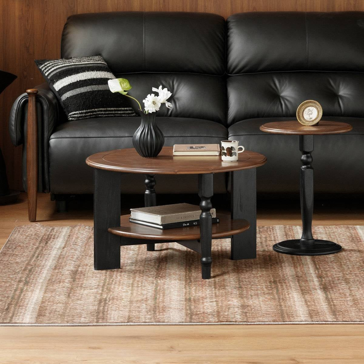 Black Walnut Solid Wood American Retro Coffee Table