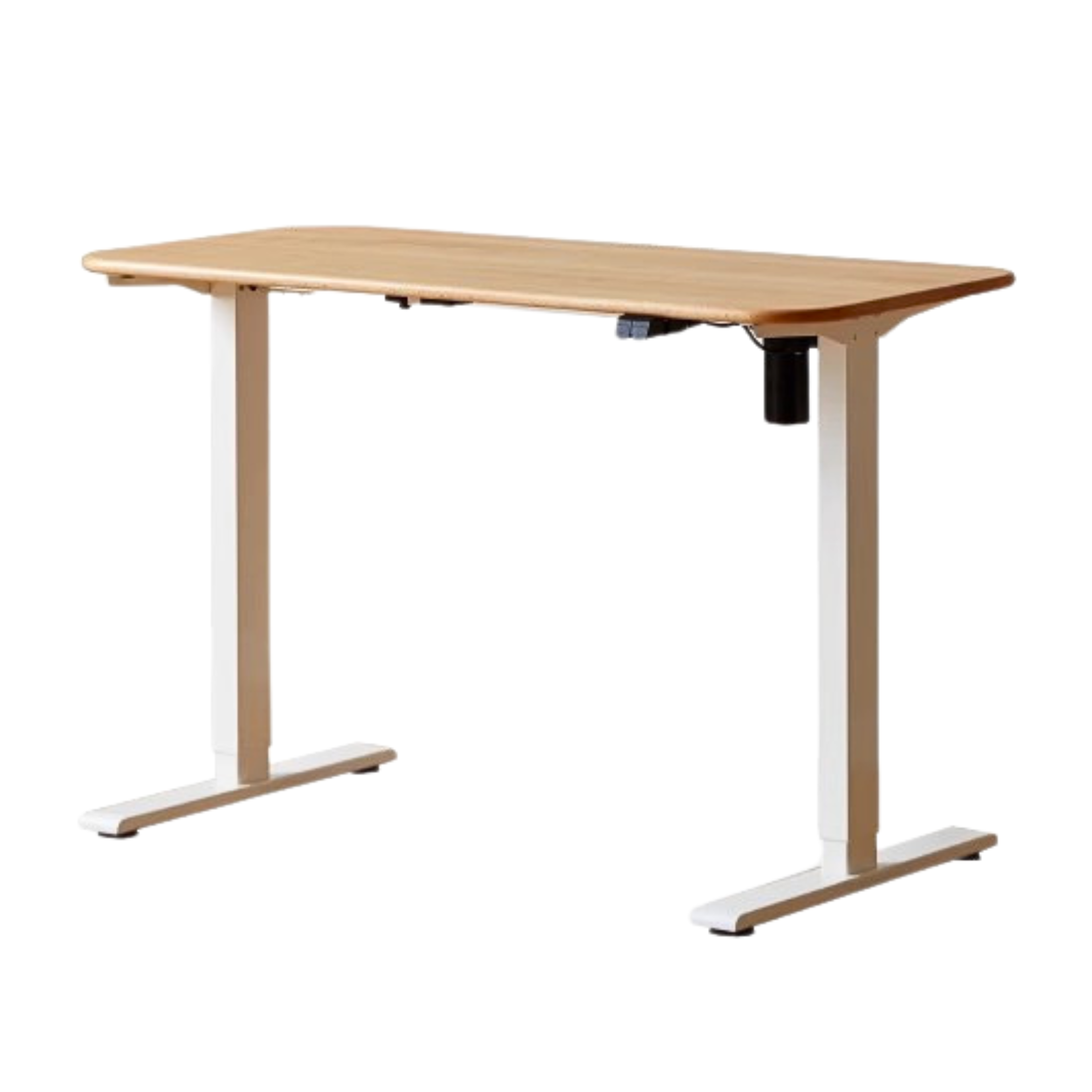 Beech Solid Wood Smart Electric Lifting Standing Desk