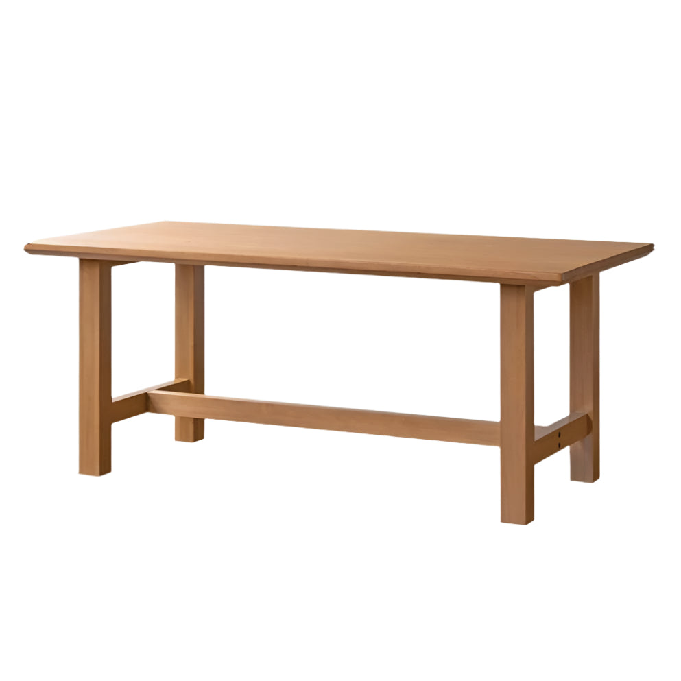 Poplar Solid Wood Modern Large Board Dining Table.