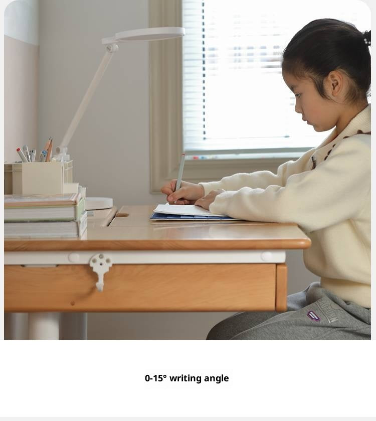 Beech Solid Wood Modern Hand Cranked Children s Writing Desk