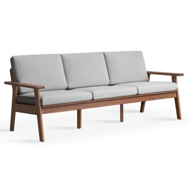 Oak Solid Wood Japanese-style Fabric Sofa