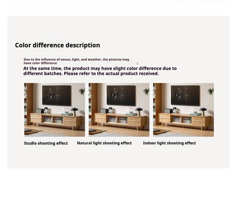 Ash Solid Wood Modern Style TV Stand