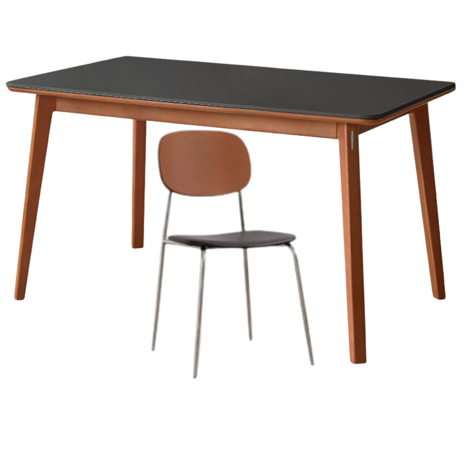 Tulipwood Solid Wood Rock Plate Dining Table