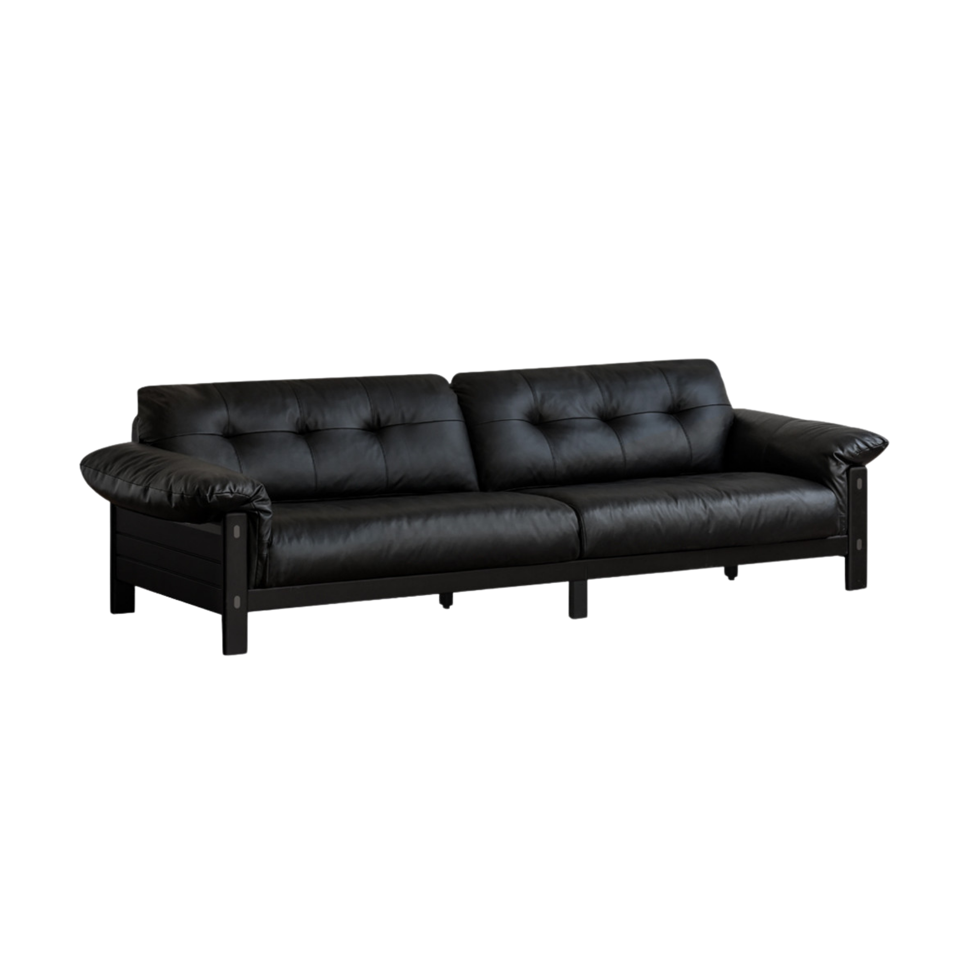 Ash Solid Wood Fabric, Leather Sofa