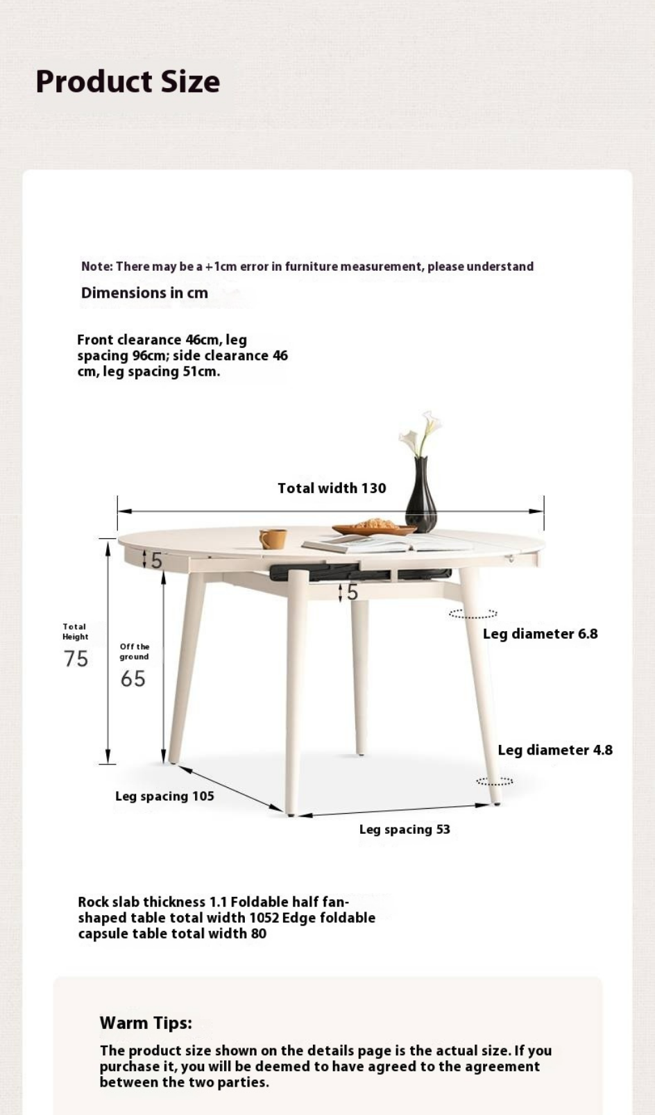 Slate Dining Table Ivory White