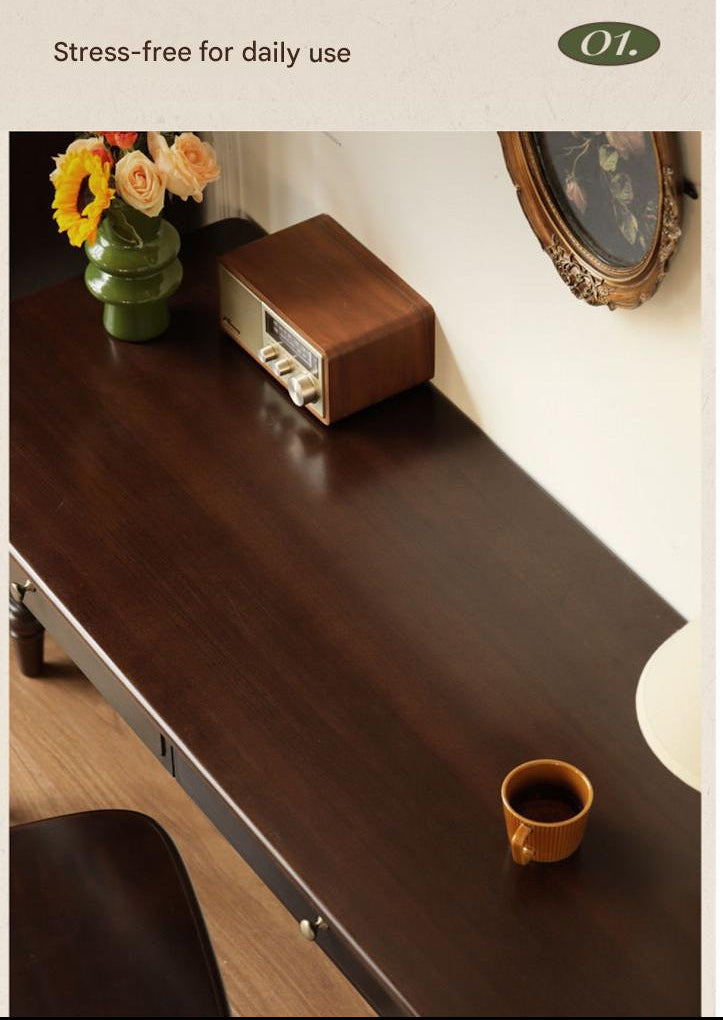Poplar Solid Wood American Retro Desk