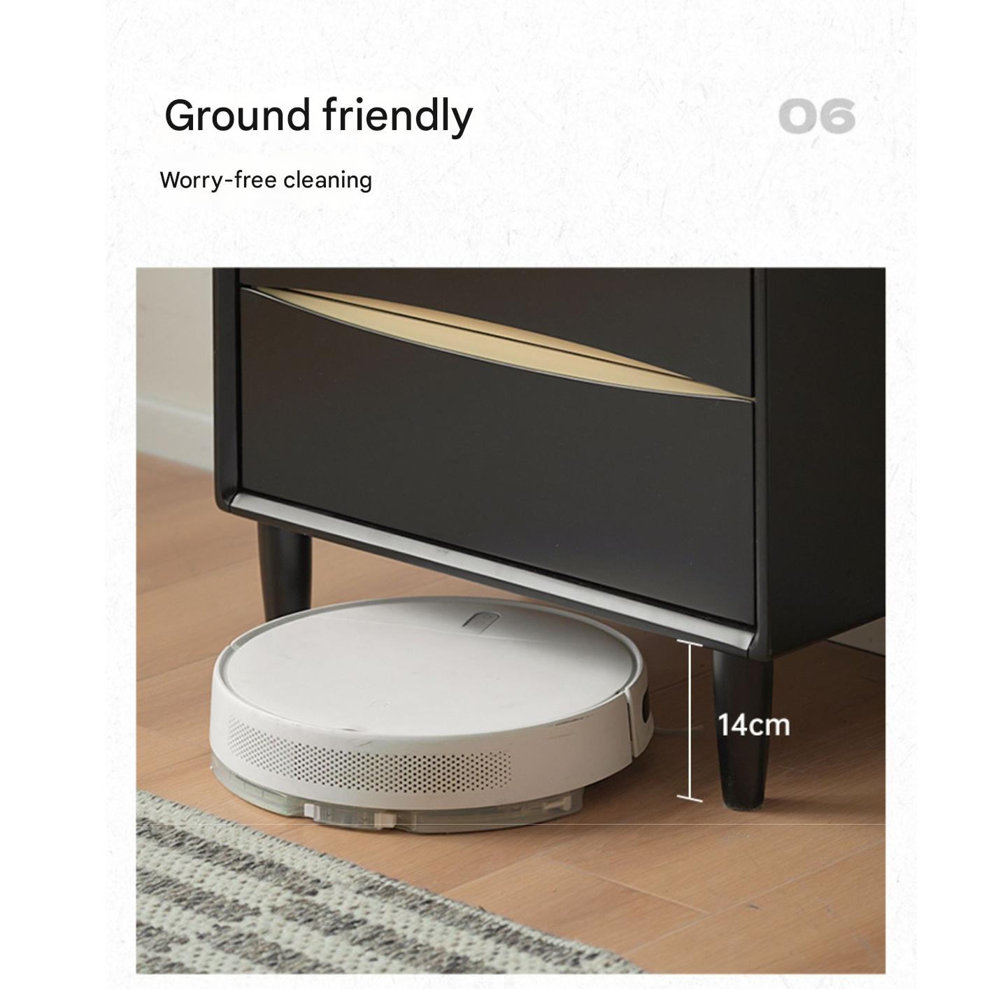 Solid Rubberwood Modern Drawer Cabinet.