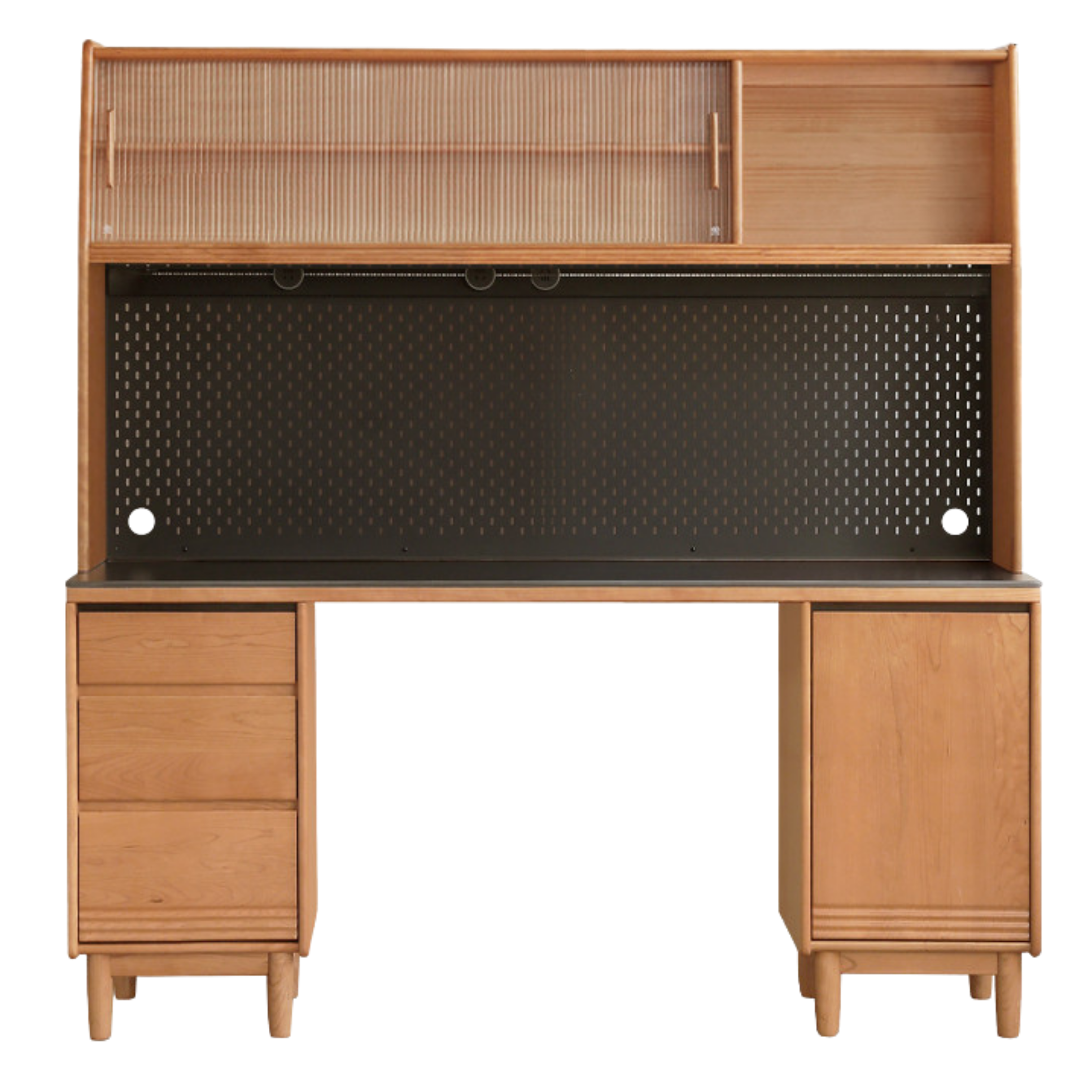 Cherry Solid Wood Rock Plate Sideboard
