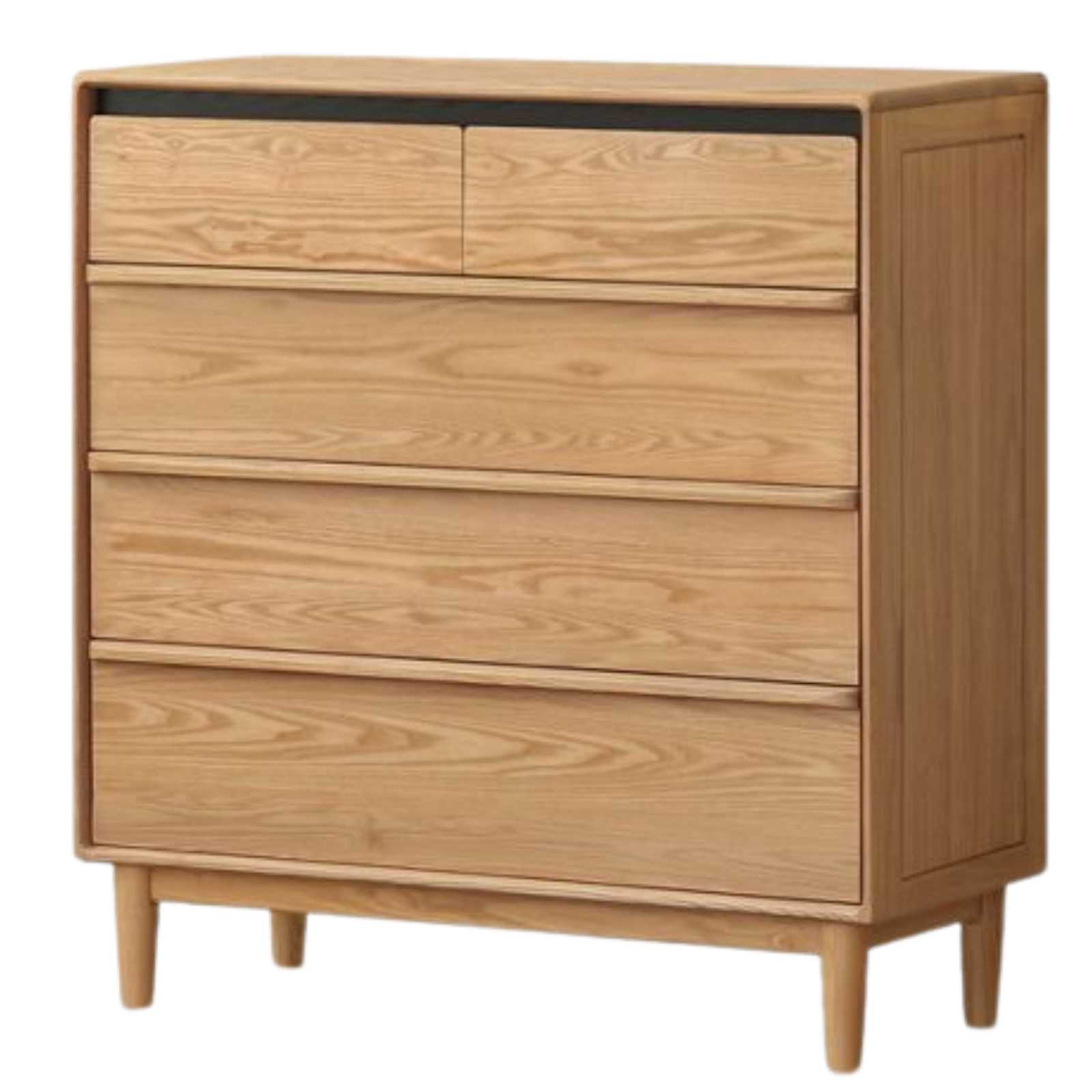 Oak, Ash Solid Wood Modern Storage Drawer Cabinet