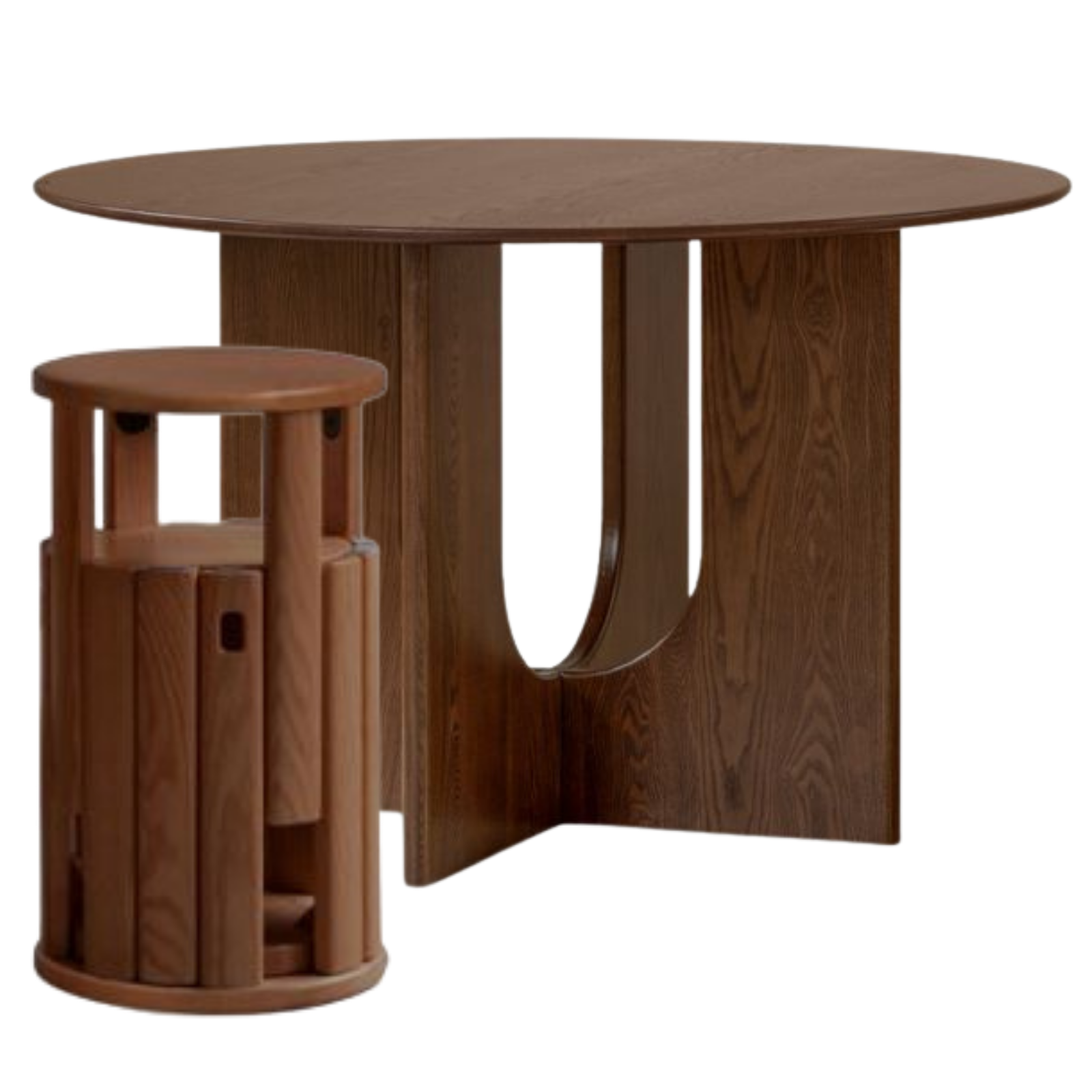 Ash Solid Wood Round Dining Table