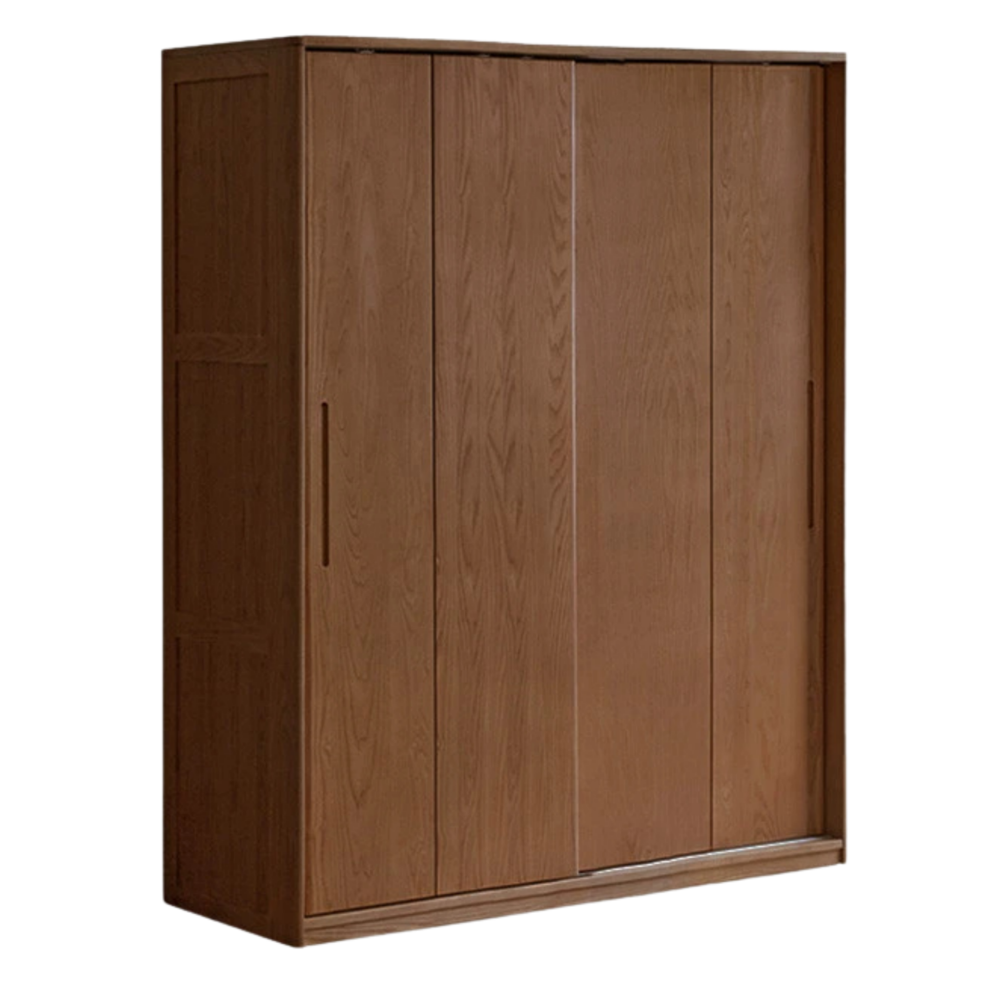 White Ash, Ash, Oak Solid Wood Wardrobe With Sliding Doors