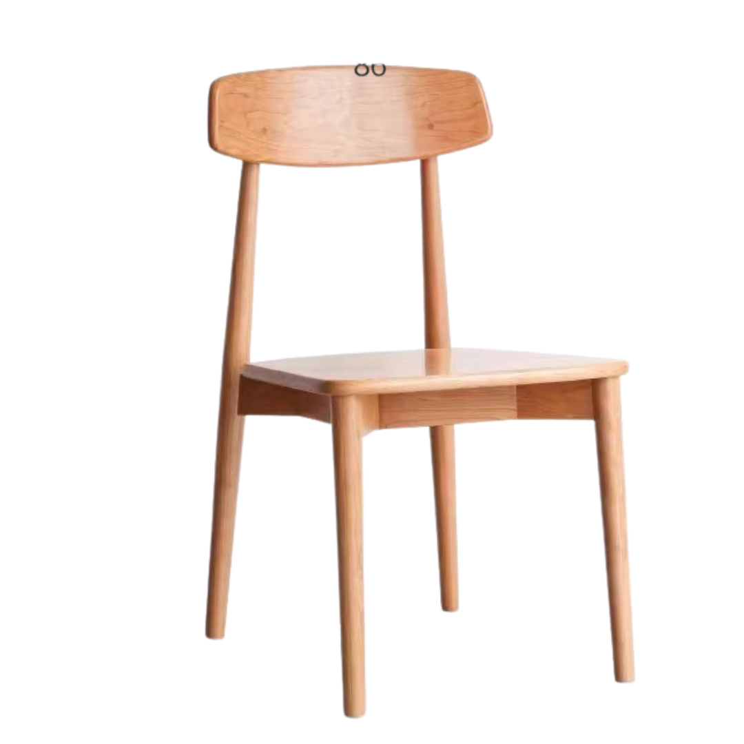 Set 4 pcs Black Walnut, White Ash, Ash, Oak, Cherry, Beech, Solid Rubberwood Dining Chair