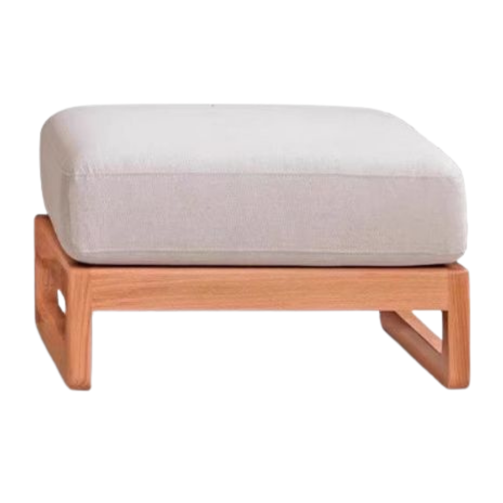 Oak, Ash, Cherry, Black Walnut Solid Wood Casual Footstool with Modern Minimalist Style