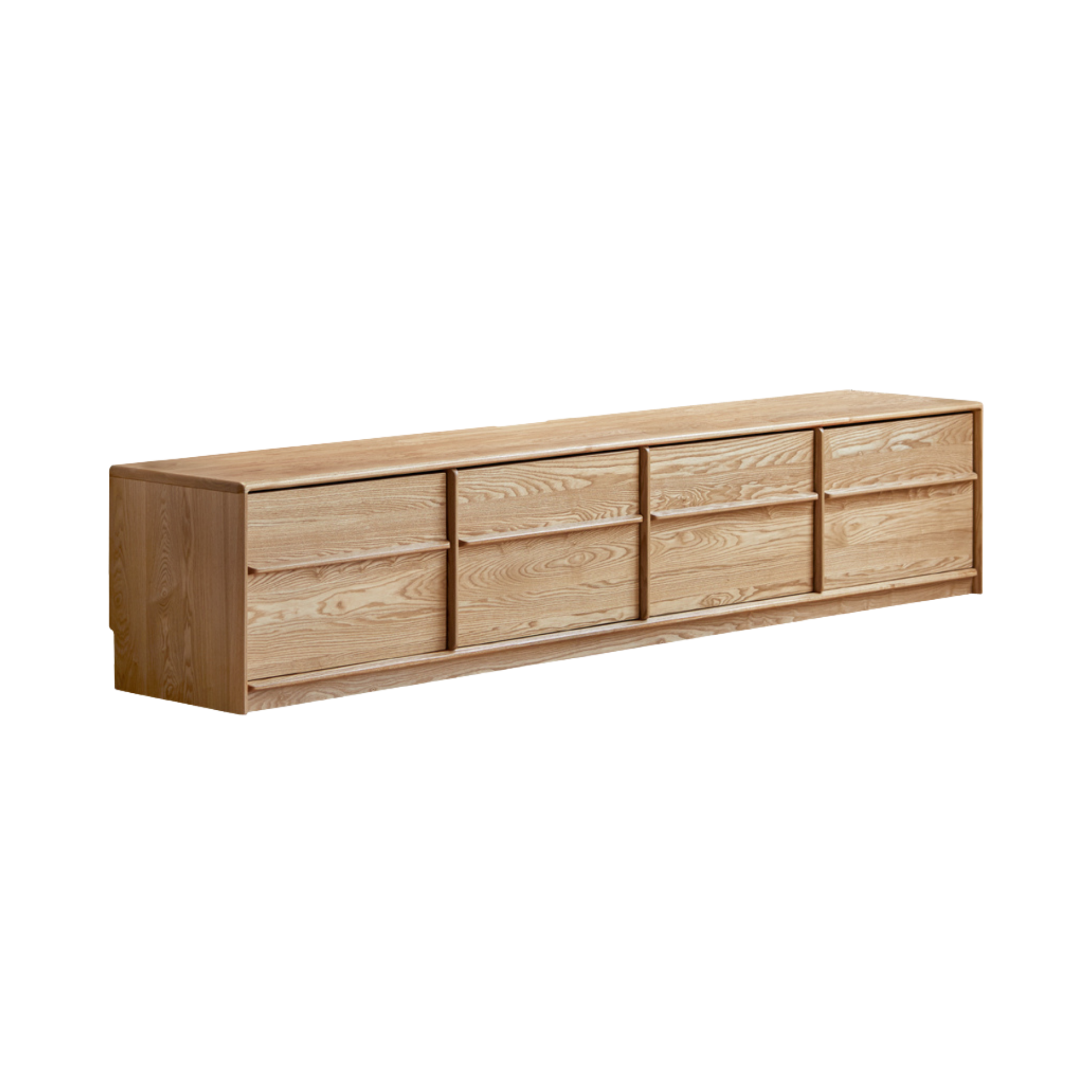 Oak, Ash Solid Wood Modern Skeleton Line TV Cabinet