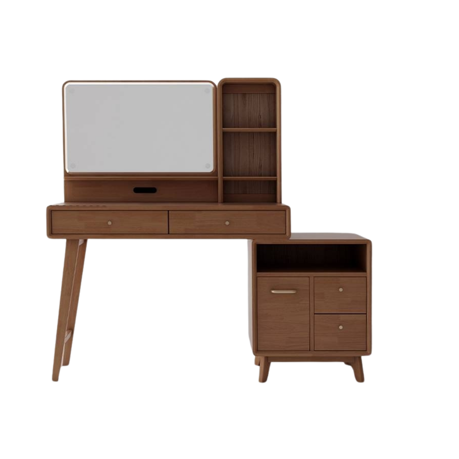 Oak, Rubberwood Dressing Table Telescopic