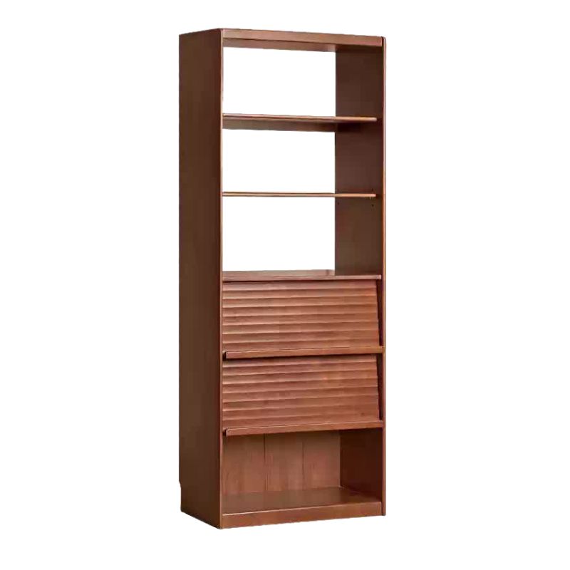 Rubber Solid Wood Bookcase Household Storage.