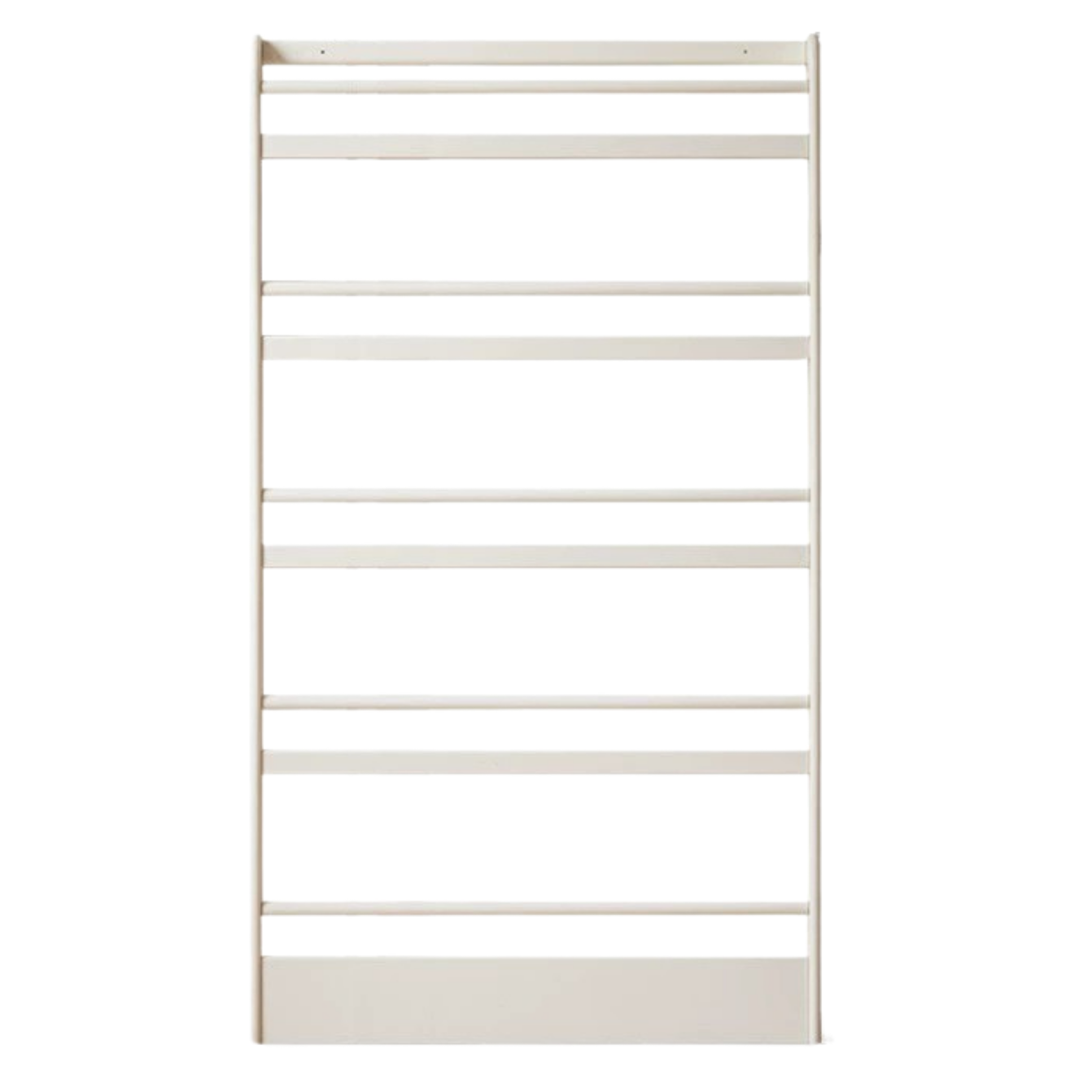 Solid RubberWood Cream Style Corner Bookshelf