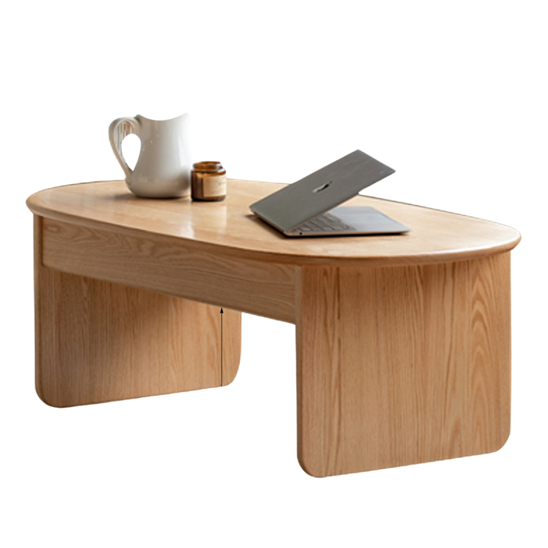Oak, Beech Solid Wood Storage Coffee Table