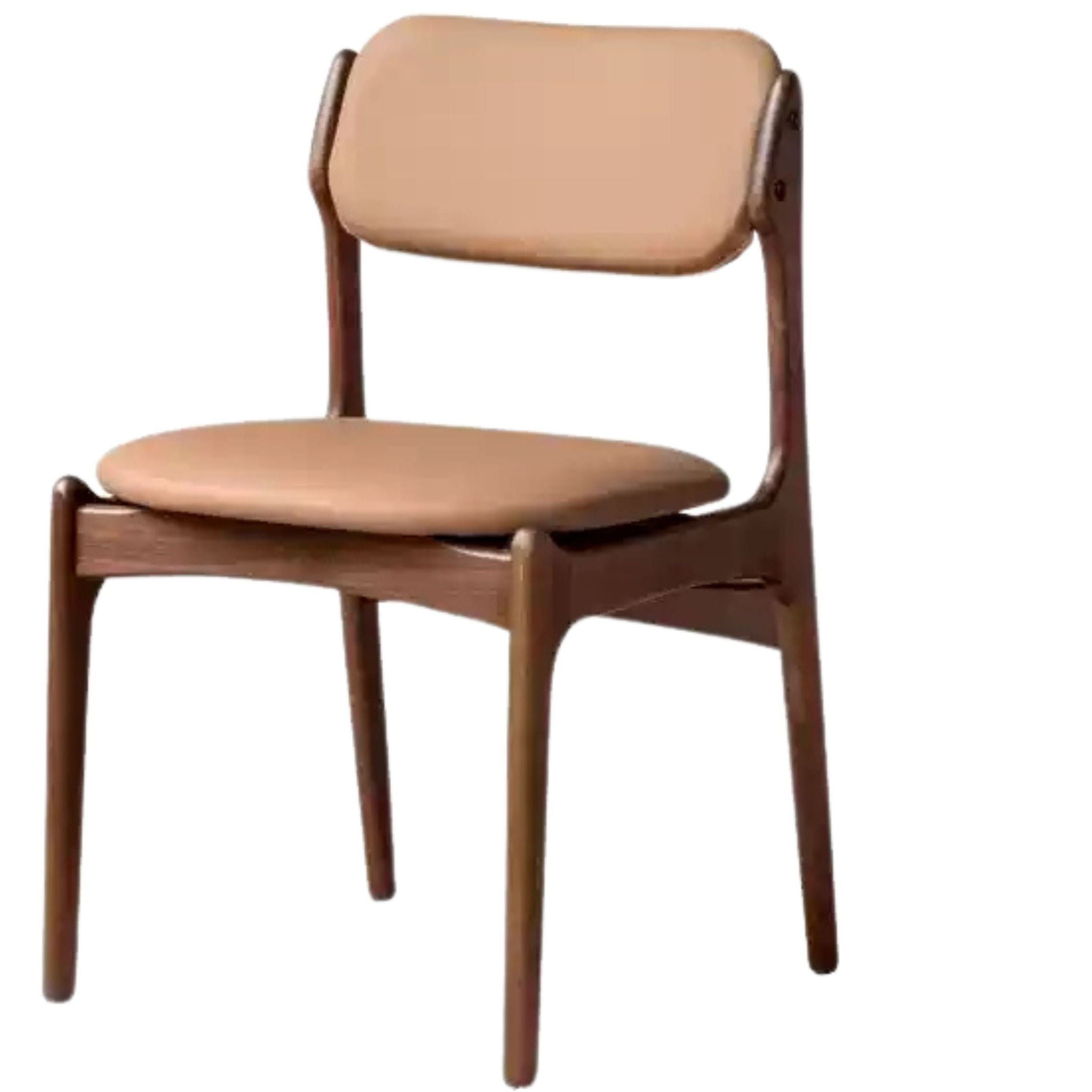 Black Walnut, Sandalwood Solid Wood Modern Dining Chair