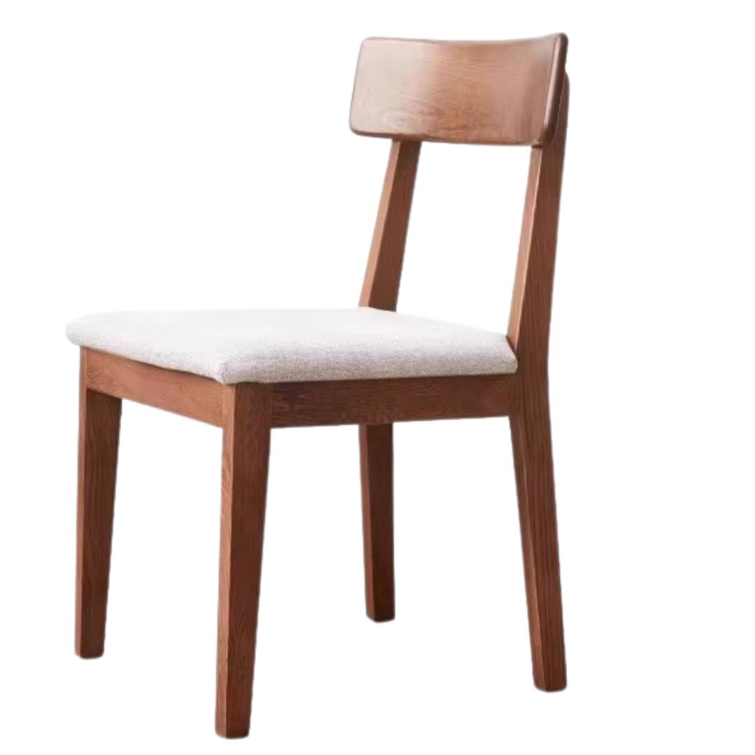 Black Walnut, Ash, Oak Solid Wood, Solid Rubberwood Dining Chair Set of 4