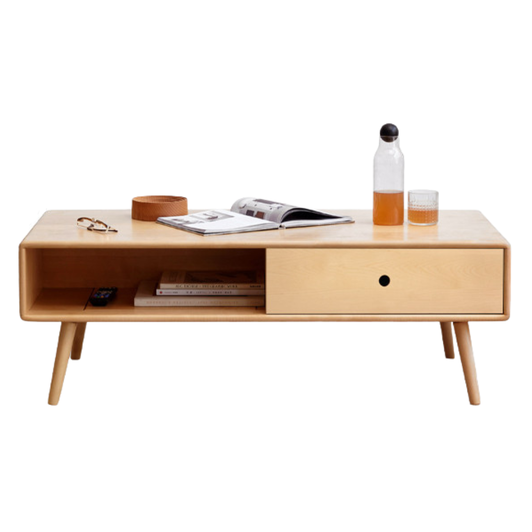 Beech Solid Wood Coffee Table Nordic Simple.
