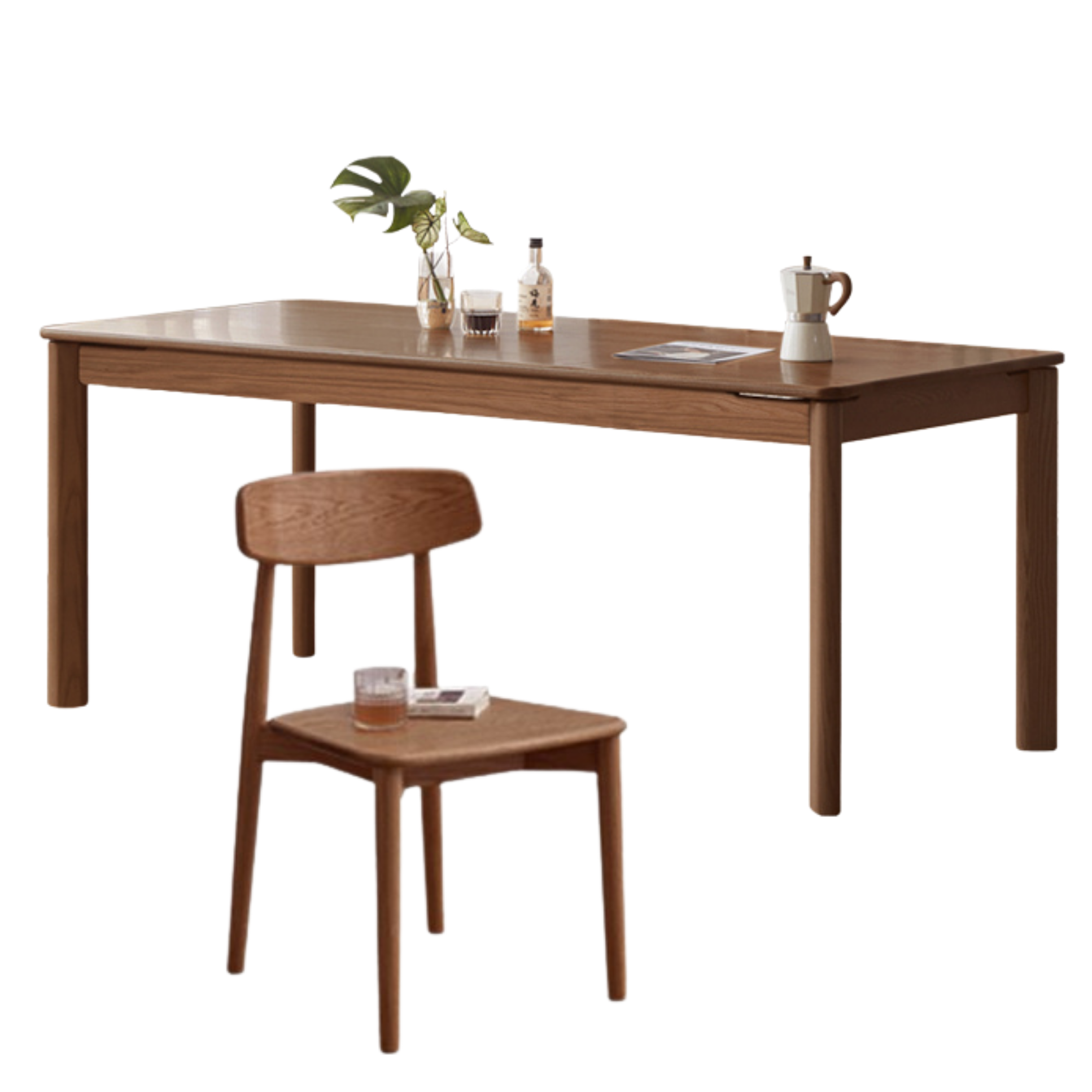 Ash, Oak Solid Wood Long Dining Table