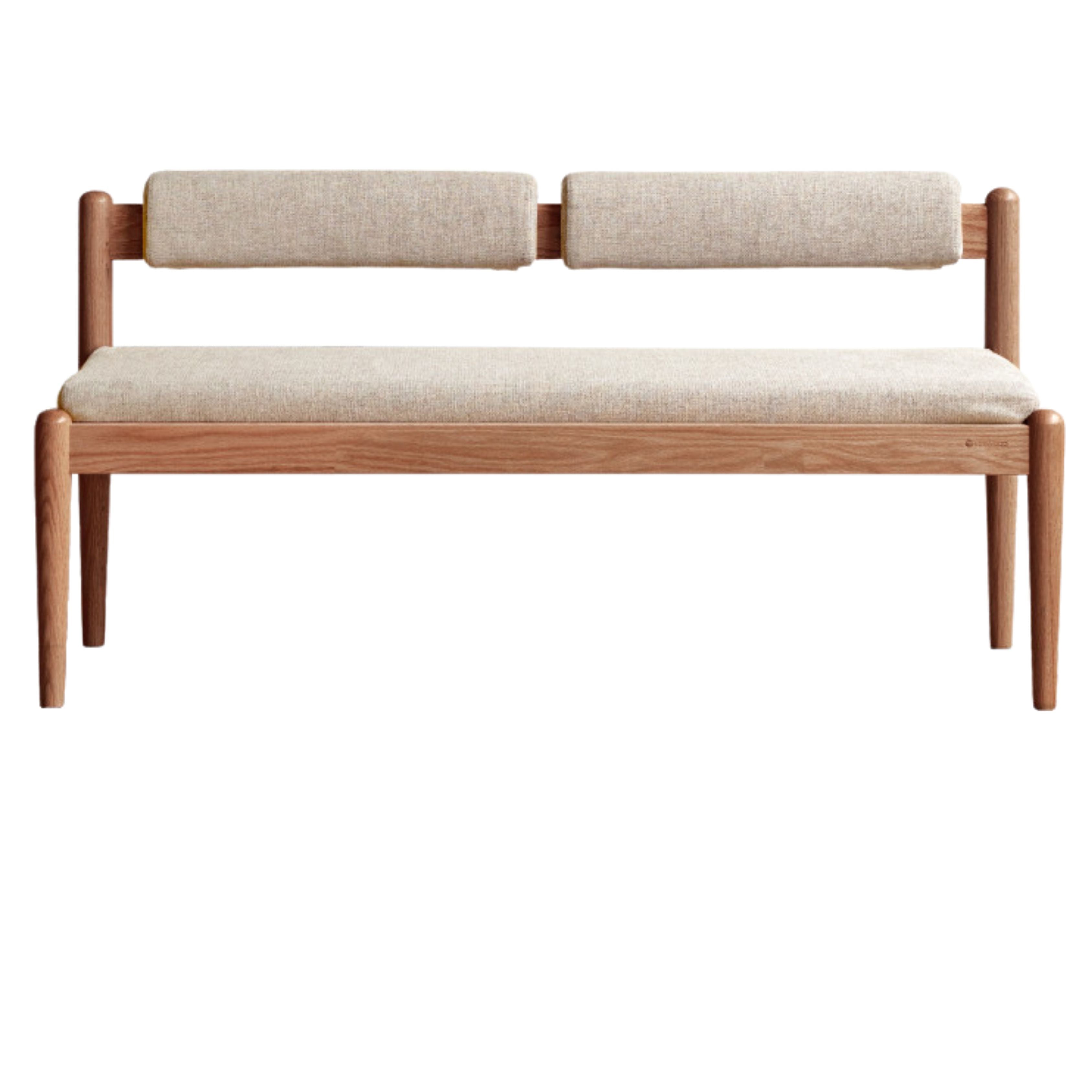 Black Walnut, Oak Solid Wood Long Bench