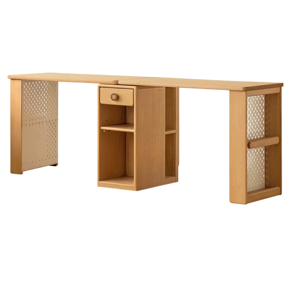 Beech Solid Wood Telescopic Student Writing Desk