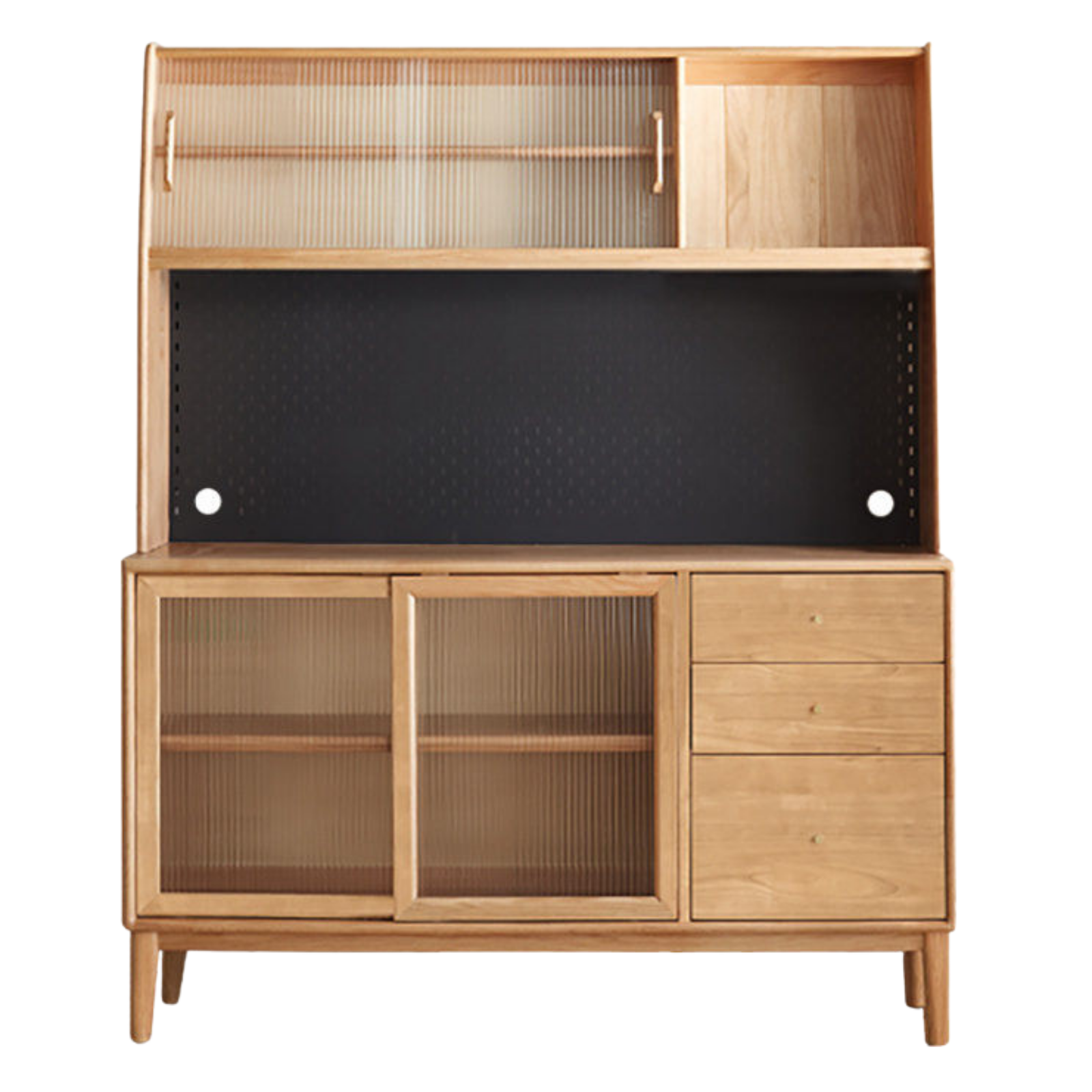 Solid Rubberwood, Oak, Beech Solid Wood Buffet Cabinet, Sideboard