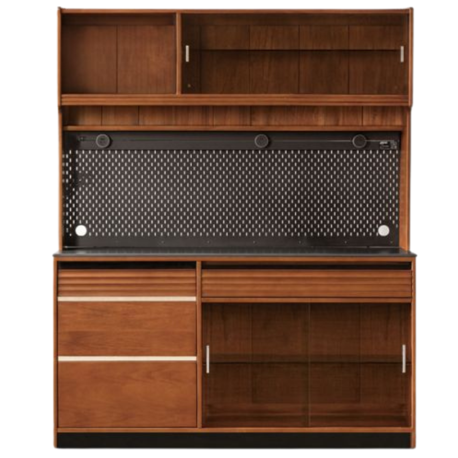 Tulipwood Solid Wood Bauhaus Rock Plate Sideboard