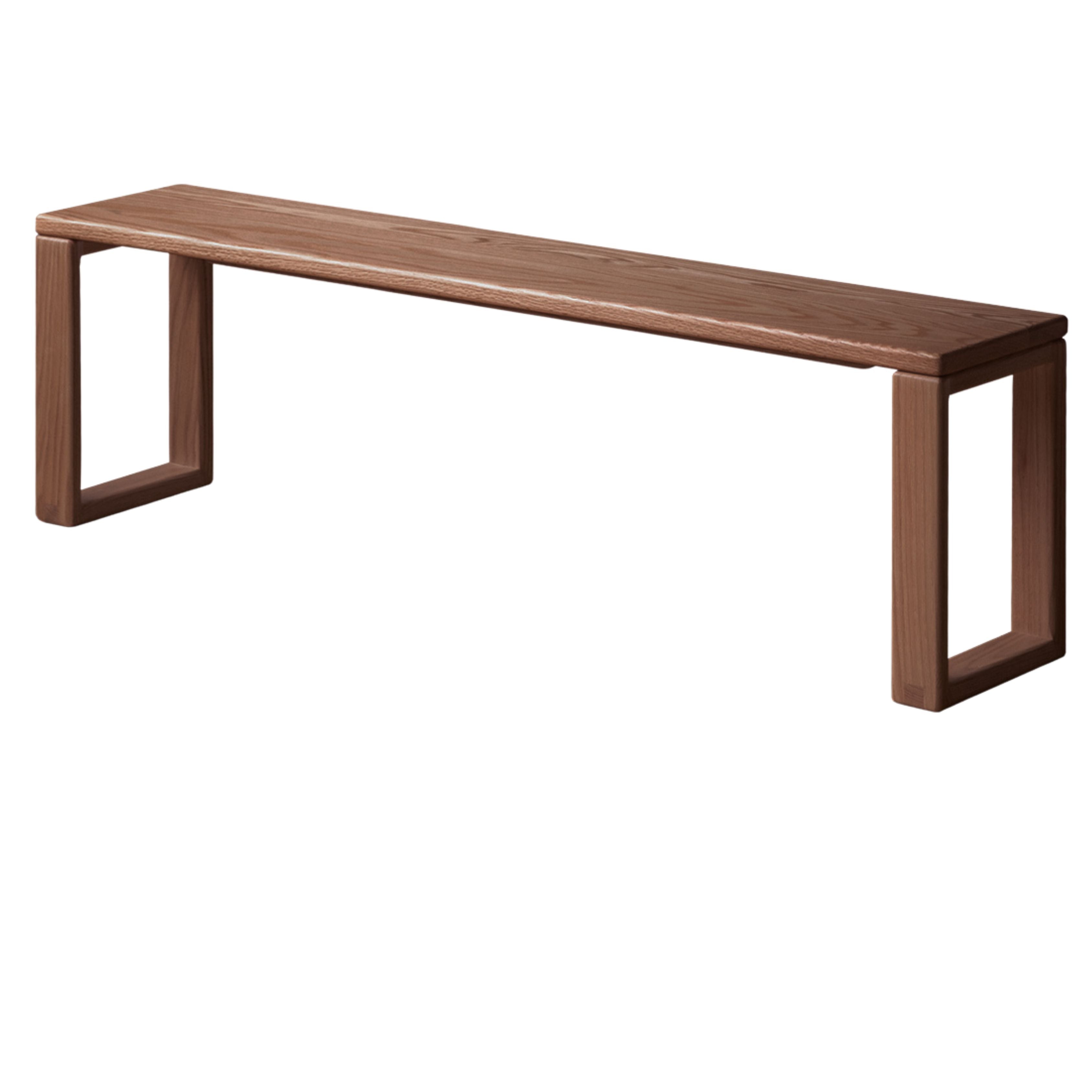 Black Walnut, Oak, Ash Solid Wood Long Bench