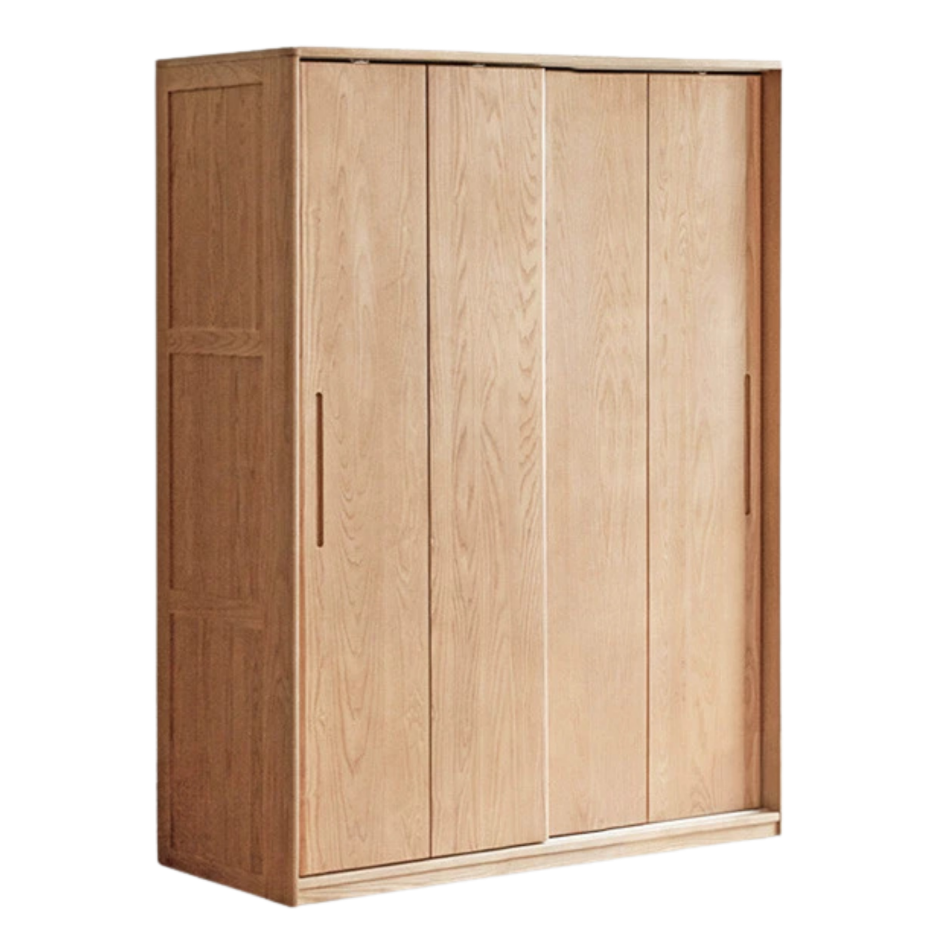 Oak, Ash, Manchurian Ash Solid Wood Wardrobe With Sliding Doors.
