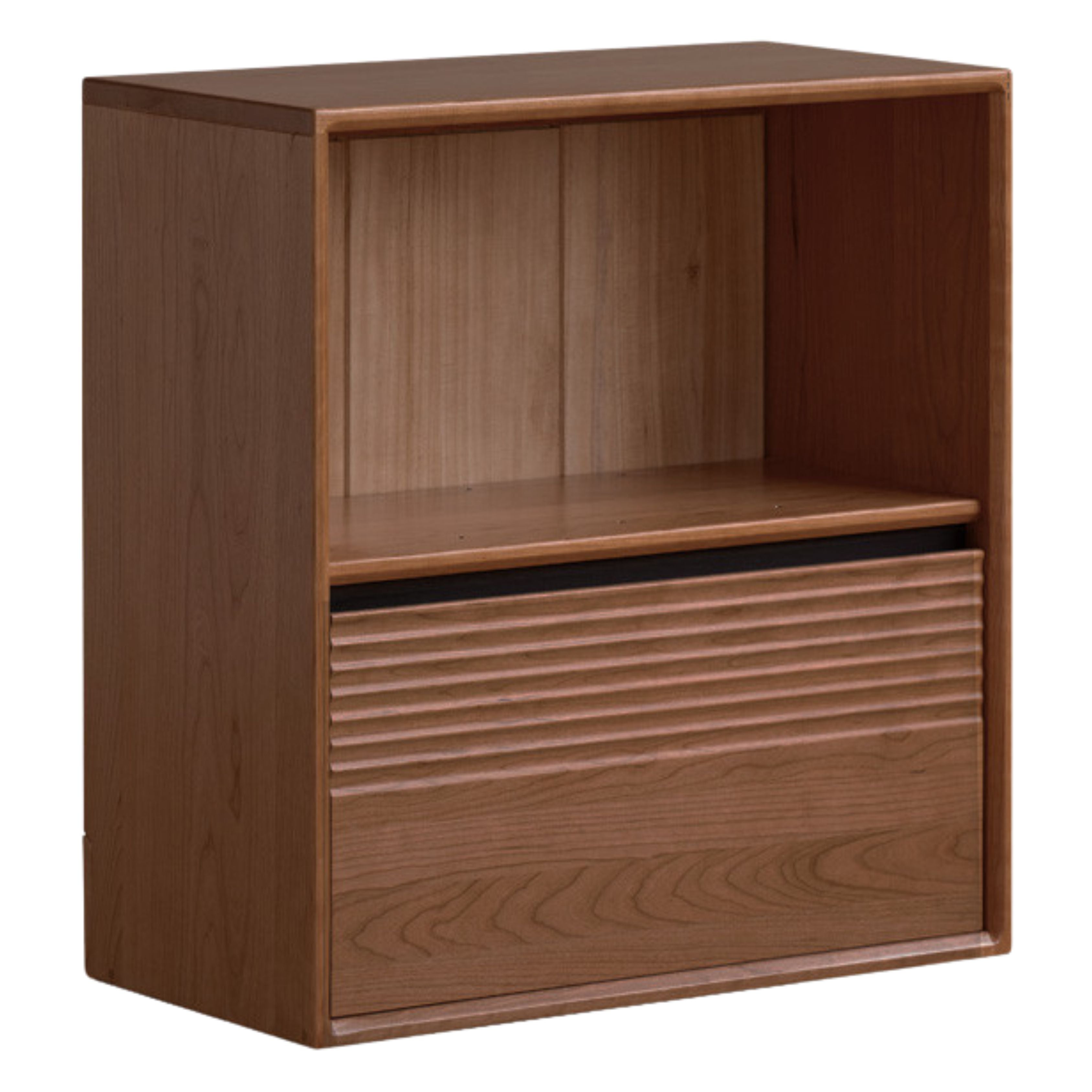 Sandalwood, Oak, Black Walnut, Ash Solid Wood Light Luxury Style Module Bookcase