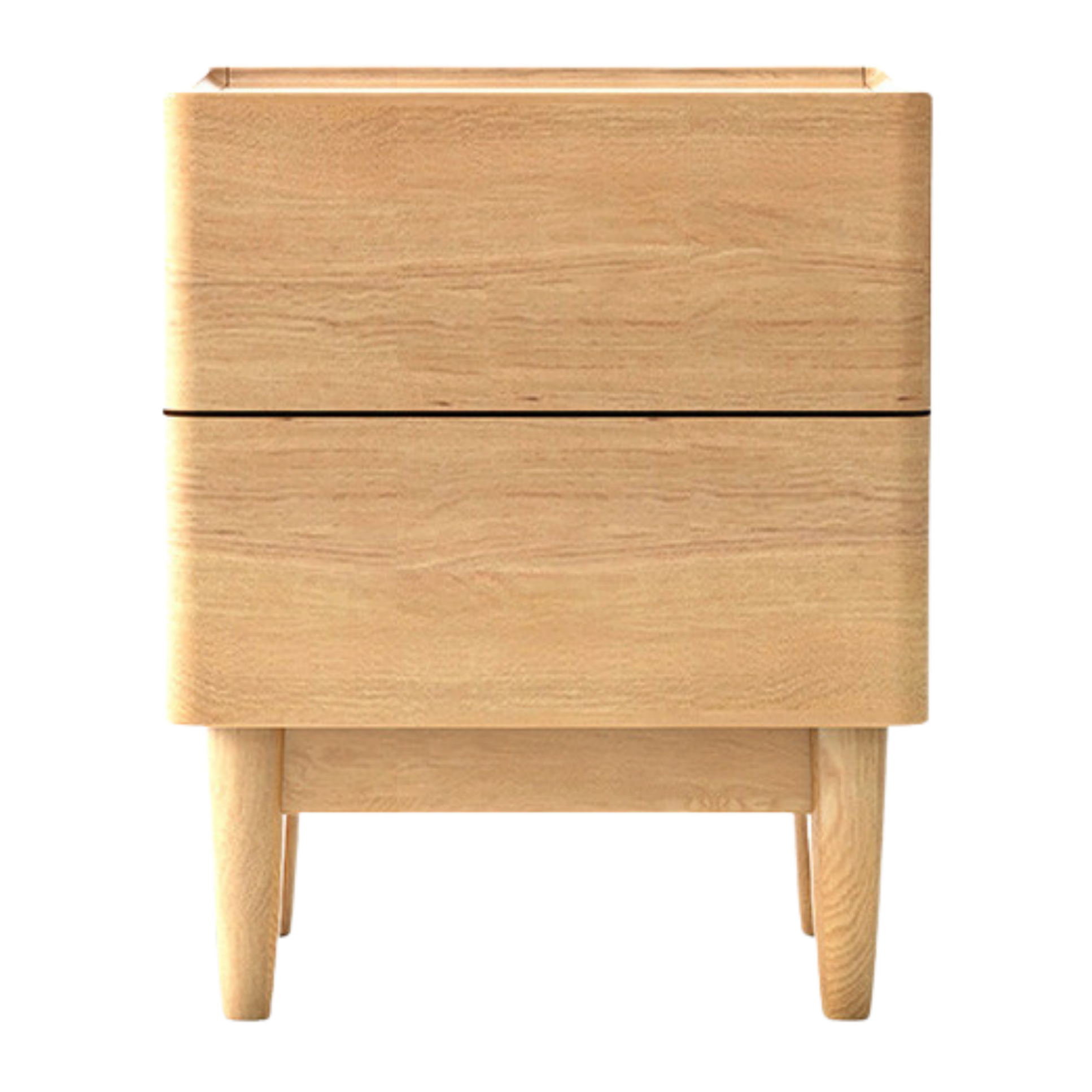 Ash, Oak, White Ash, White Oak, Sandalwood Solid Wood White Wax Small Nightstand