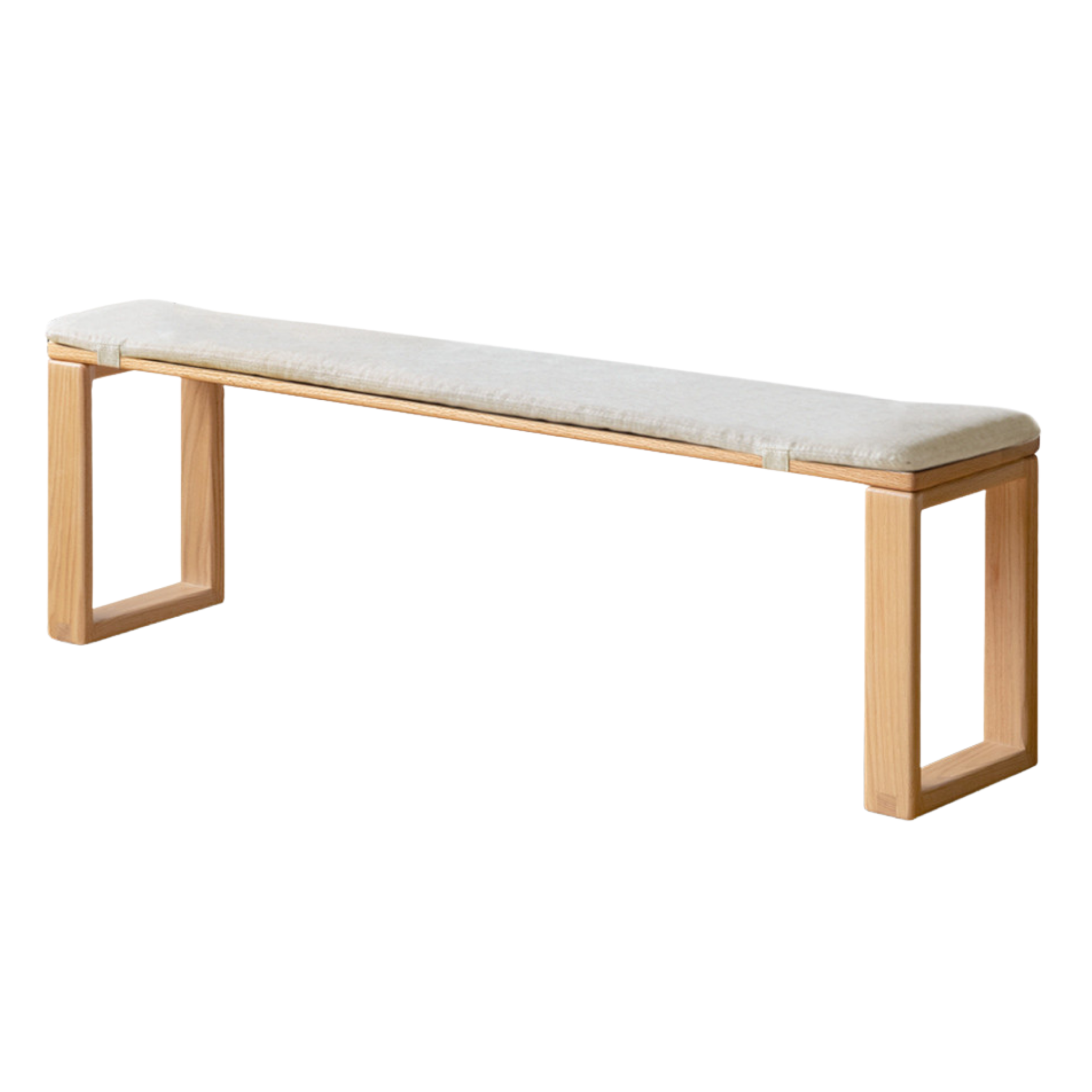 Ash, Oak, Cherry, Beech Solid Wood Long Bed end Bench