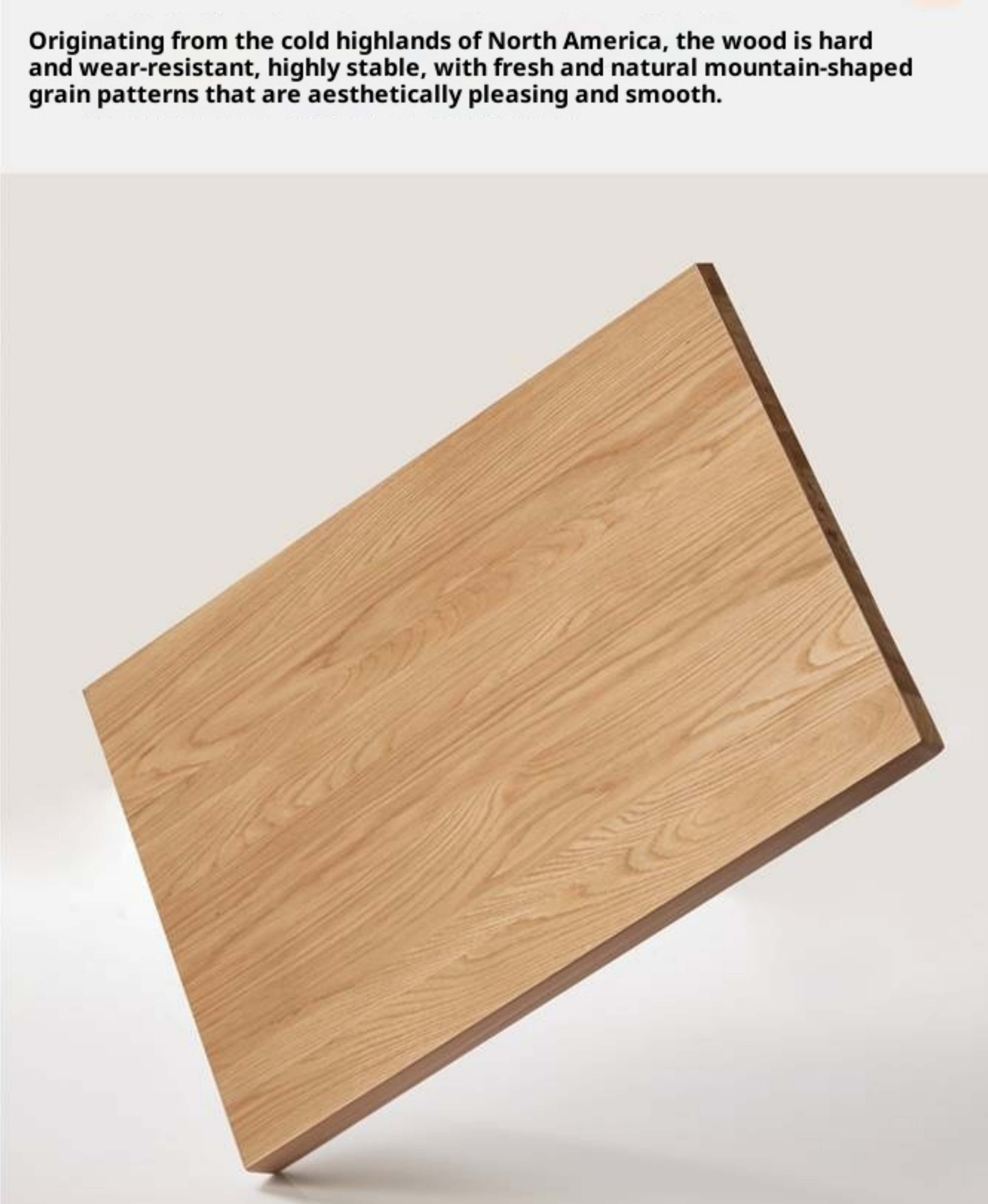 Oak Solid Wood Folding Movable Coffee Table
