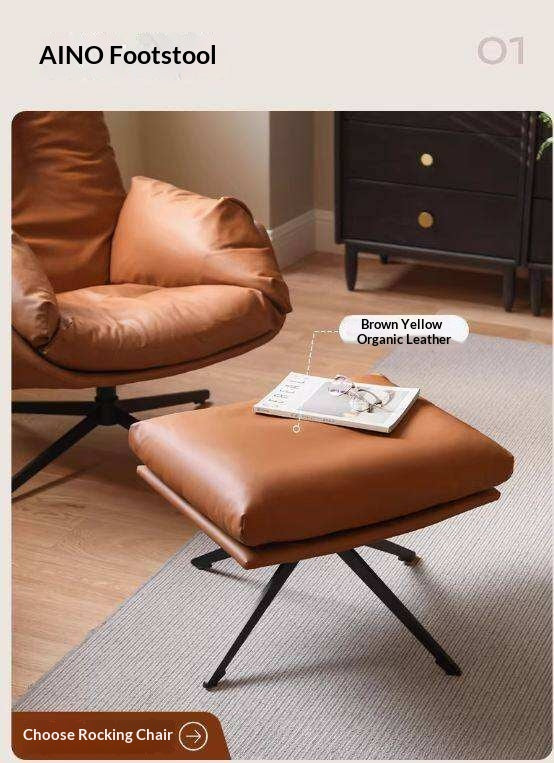 Oak Solid Wood, Fabric Sofa Footstool, Changing Stool