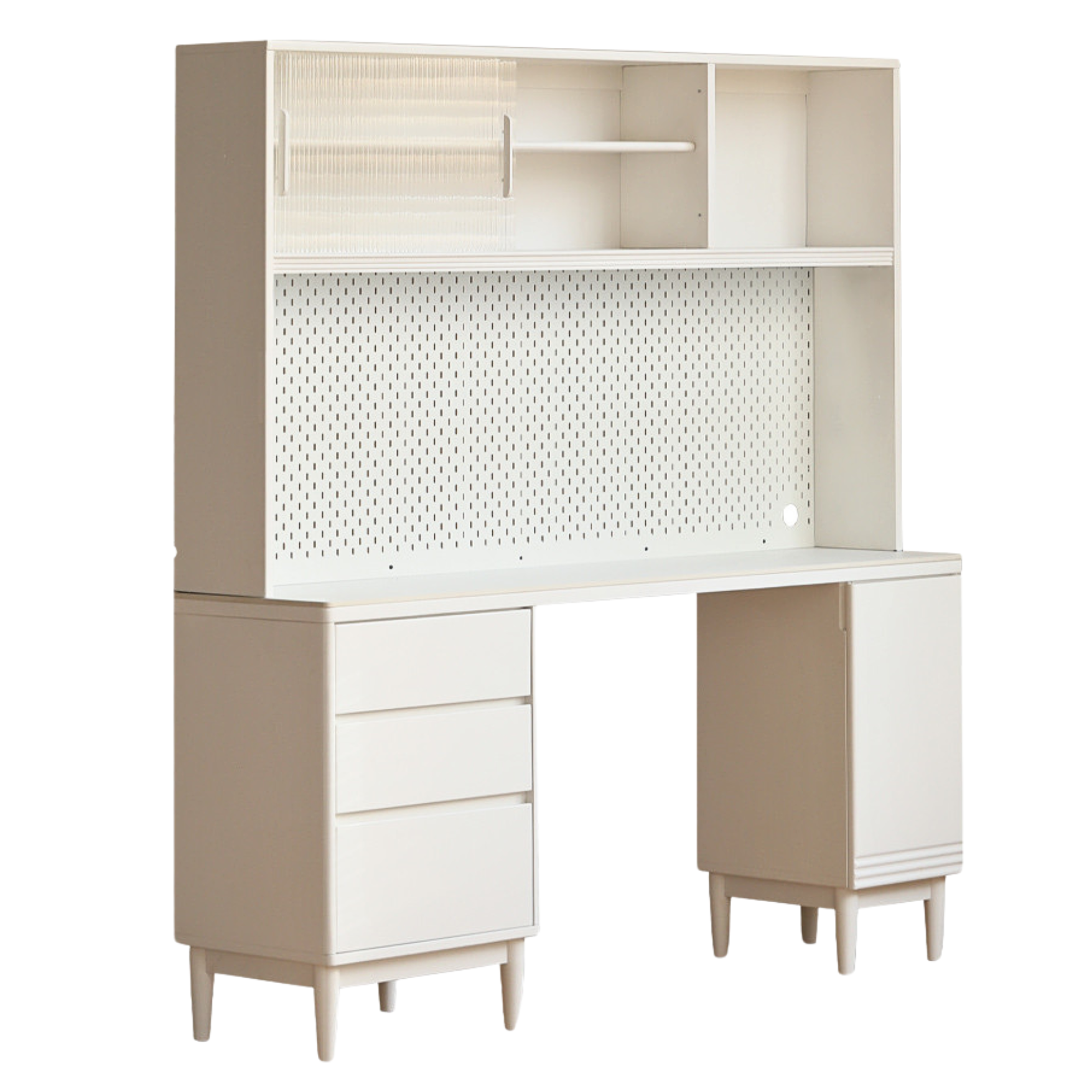 Solid RubberWood Multifunctional High Rock Plate Dining Sideboard