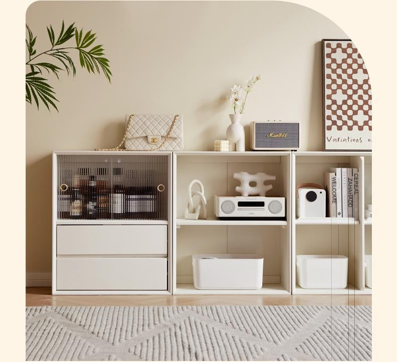 Rubber Solid Wood Modern Bookcase.