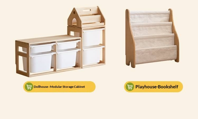 Rubberwood Solid Wood Children's Bed Modern Loft Bed