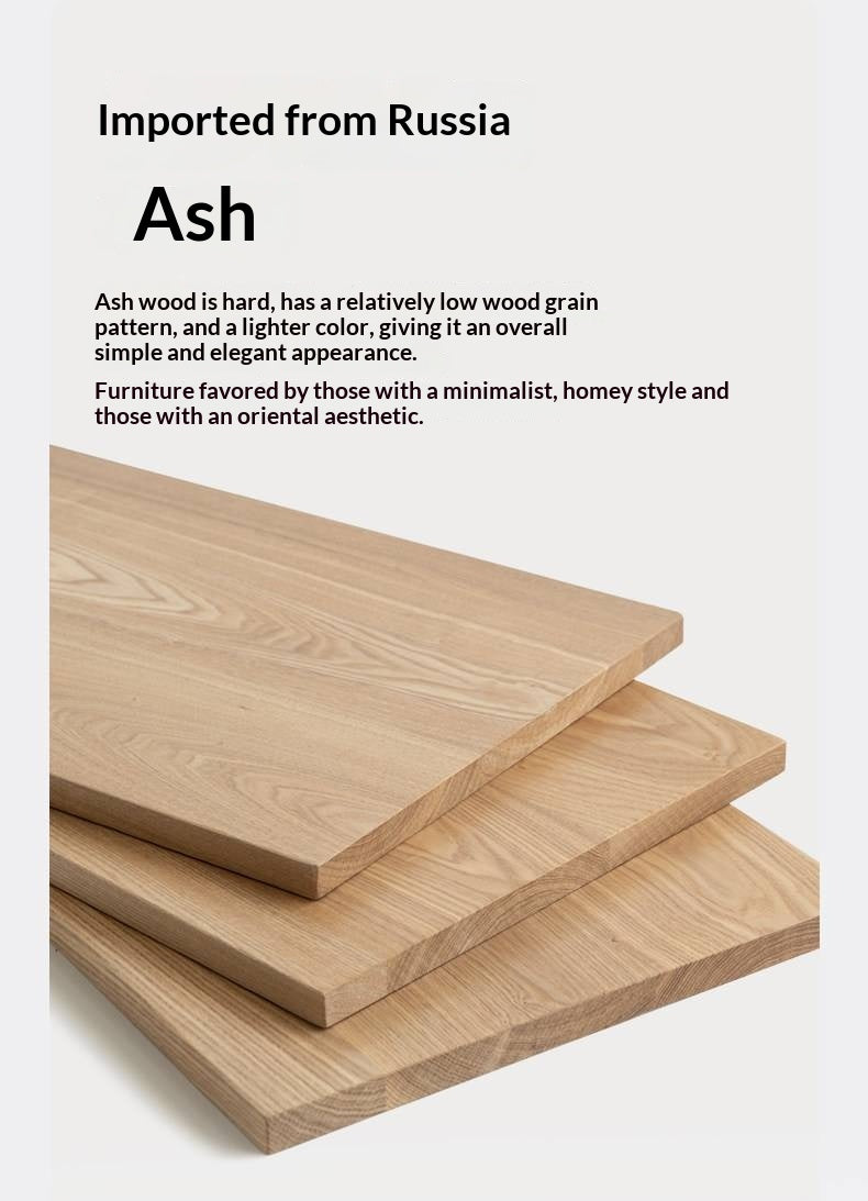 Ash Solid Wood Modern Minimalist Office Desk