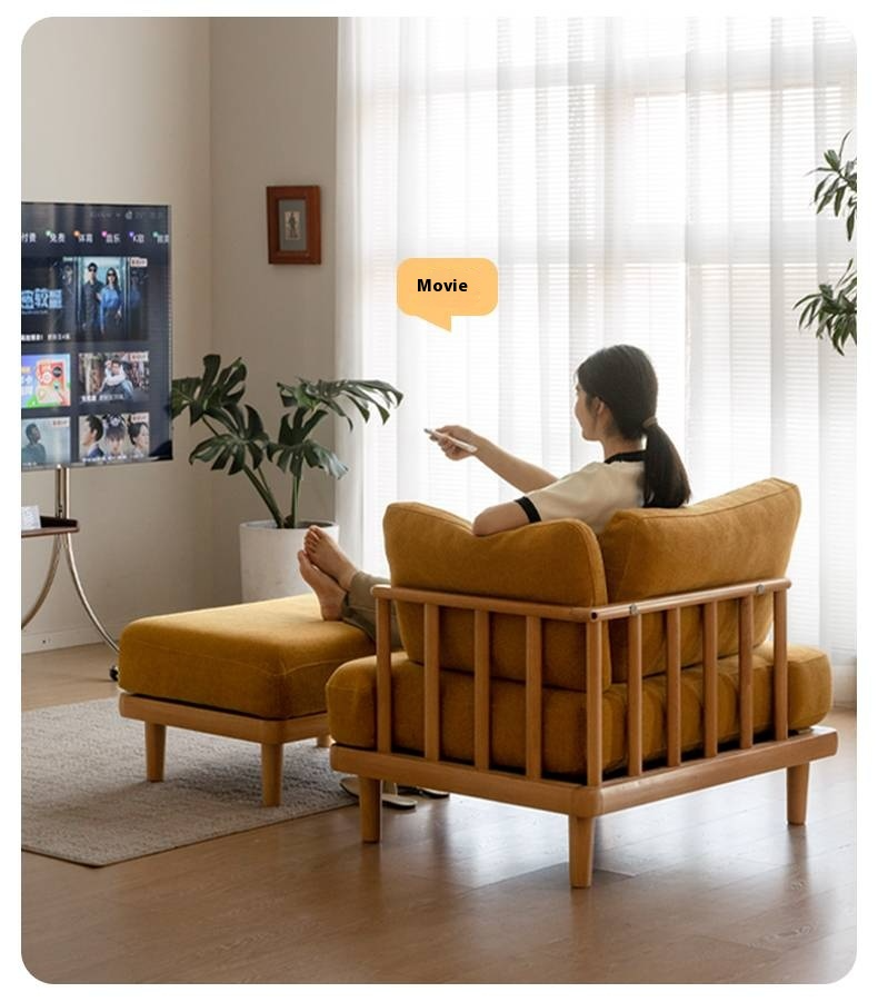 European Beech Wood Fabric Free Combination Sofa