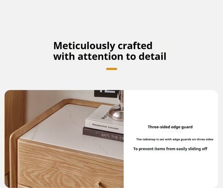 Ash Solid Wood TV Stand Rock Slab.