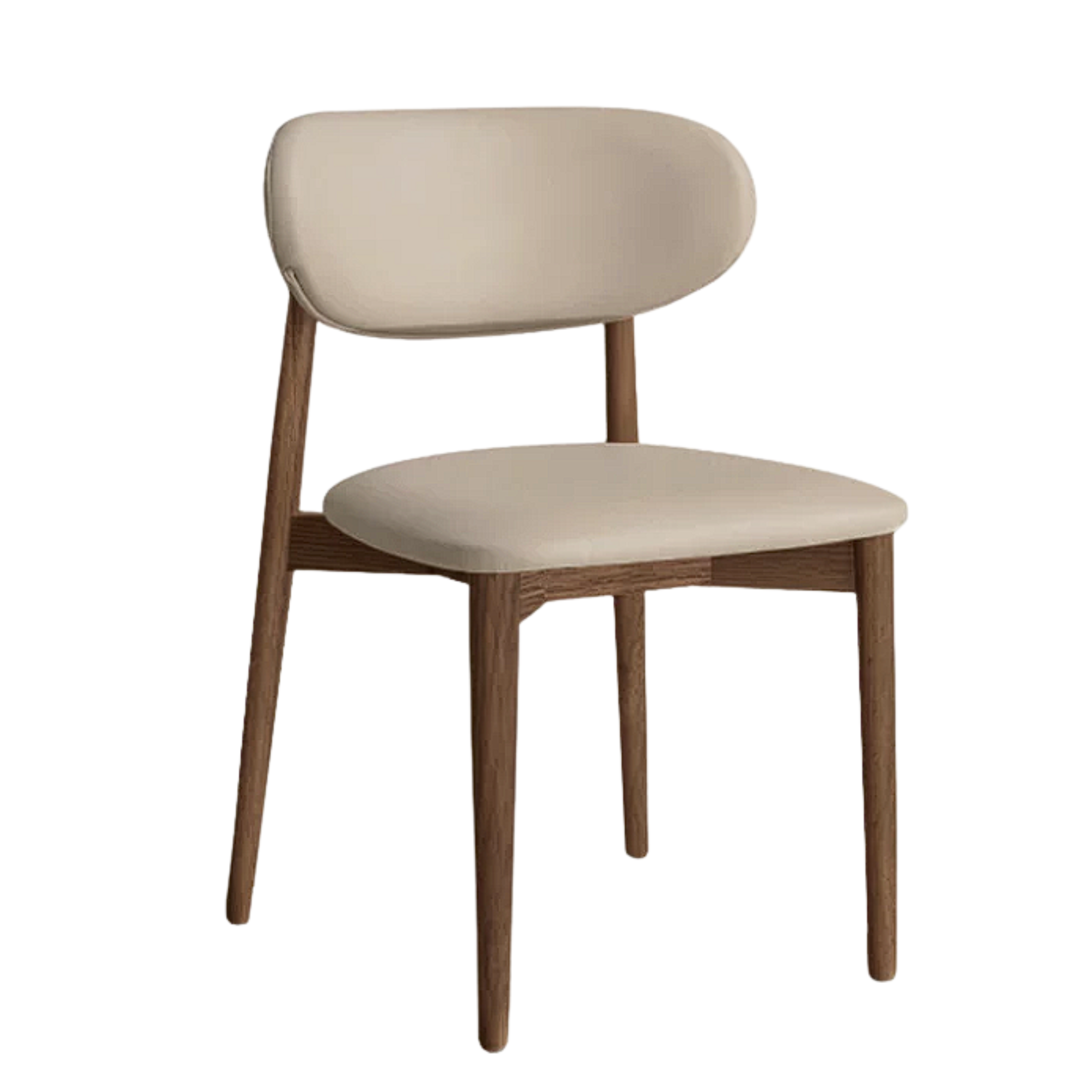 Set 4 pcs Black Walnut, Ash, Oak, Cherry, Rosewood Solid Wood Lamb Velvet Cloud Cotton Dining Chair