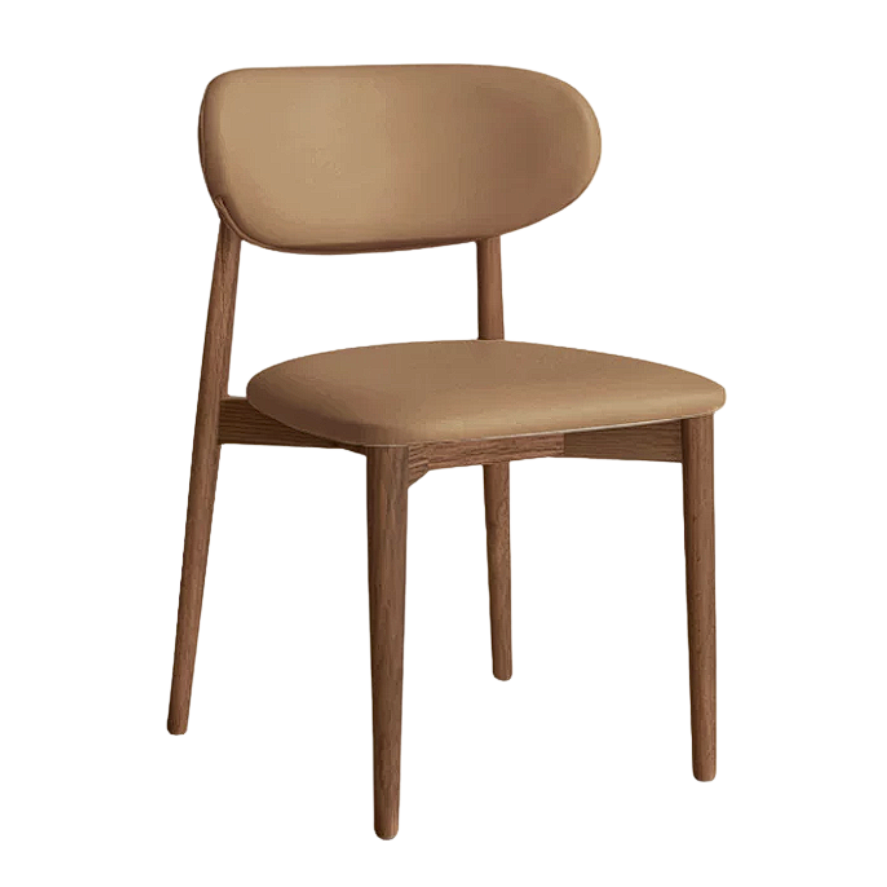 Set 4 pcs Black Walnut, Ash, Oak, Cherry, Rosewood Solid Wood Lamb Velvet Cloud Cotton Dining Chair