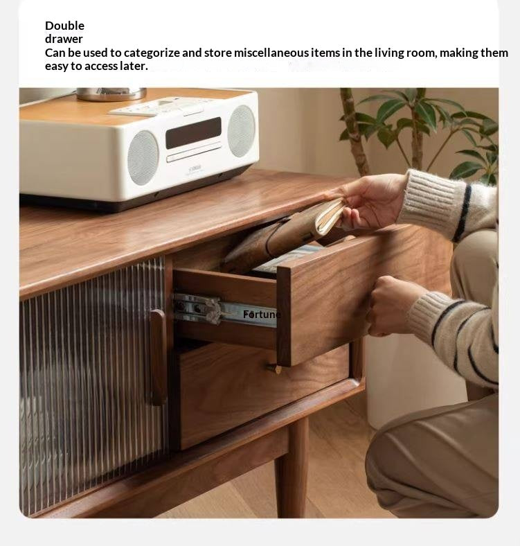 Black Walnut, Sandalwood TV Cabinet.