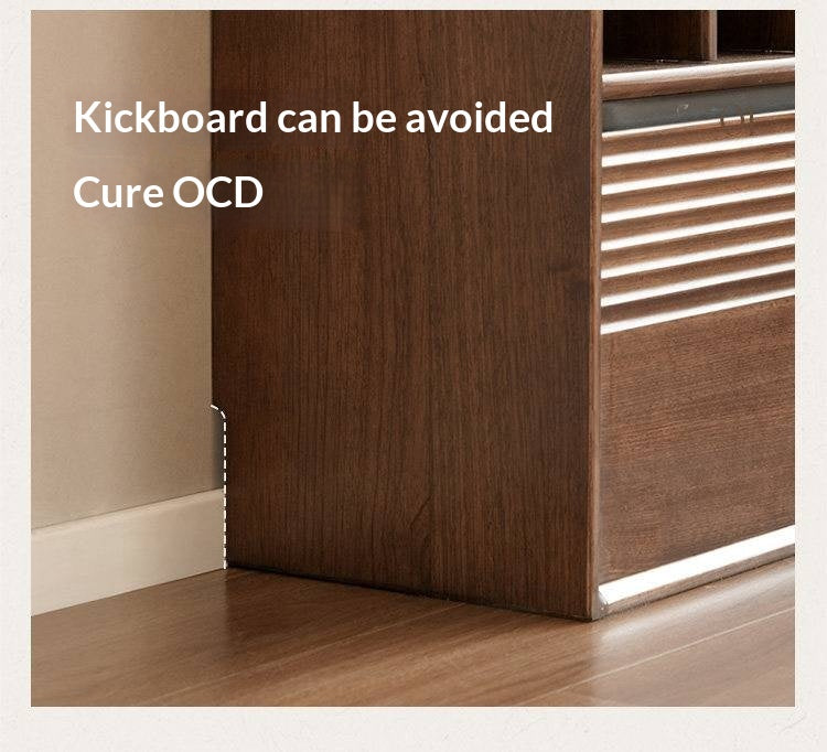 Golden Sandalwood Solid Wood Wall-Mounted Bookcase with Free Combination Grid Design