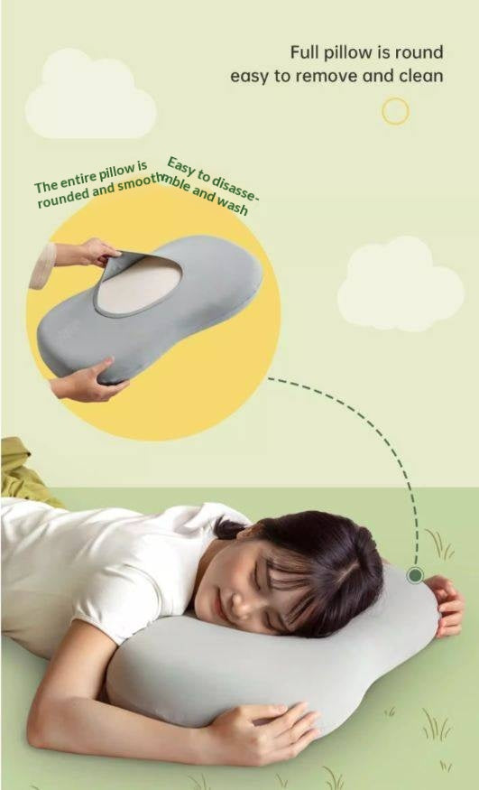 Thai Natural Latex Pillow with Neck Support and Breathable Comfort